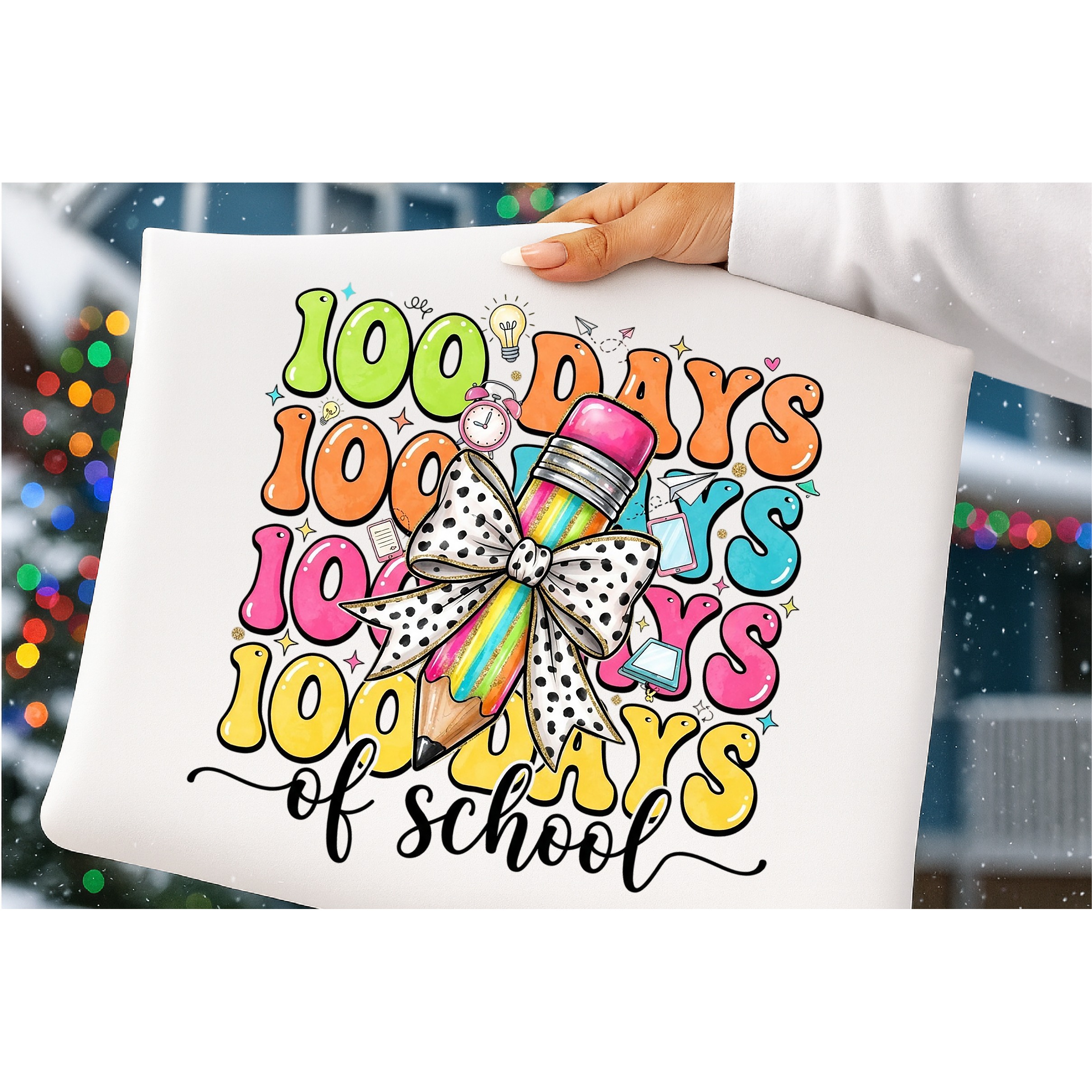 Preppy 100 Days of School PNG (5) 3