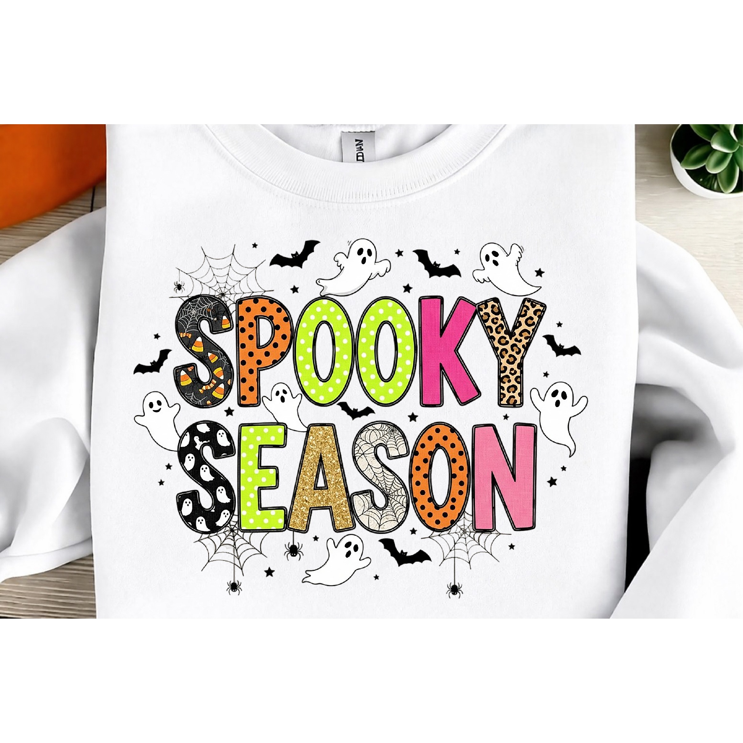 Preppy Spooky Season Png, Halloween Ghost Png
