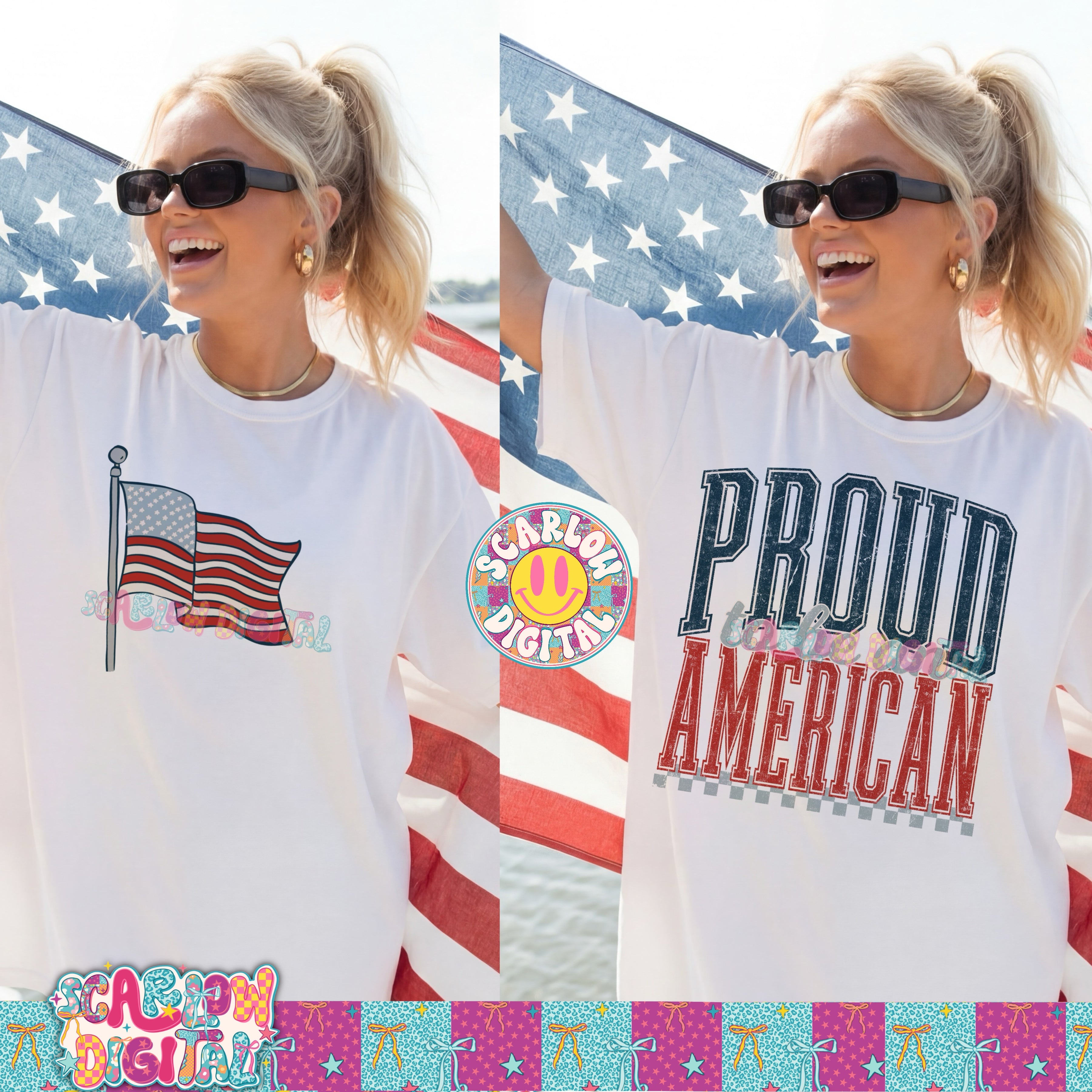 Proud To Be An American PNG Digital Design