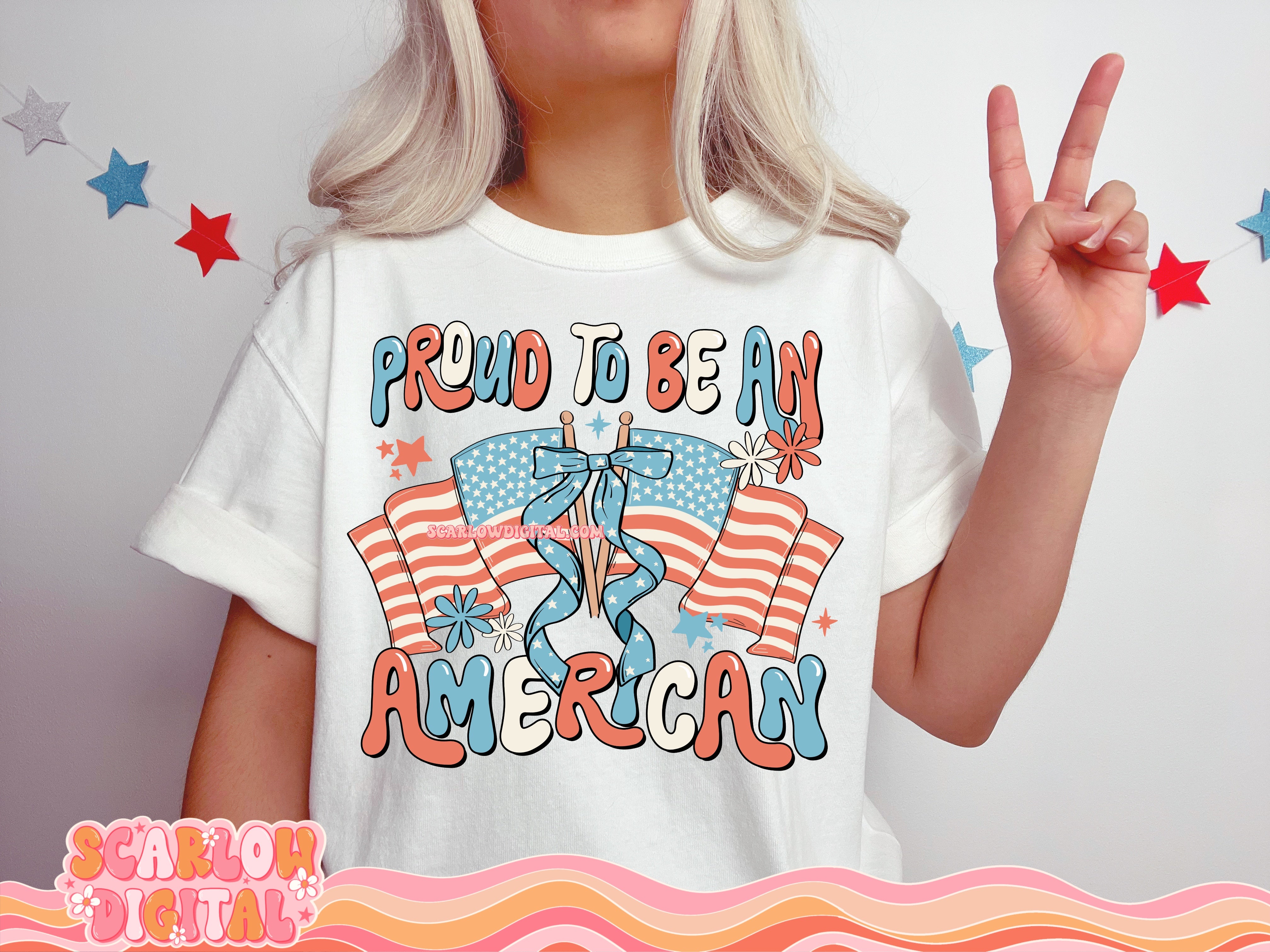 Proud to be an American PNG Digital Design 2