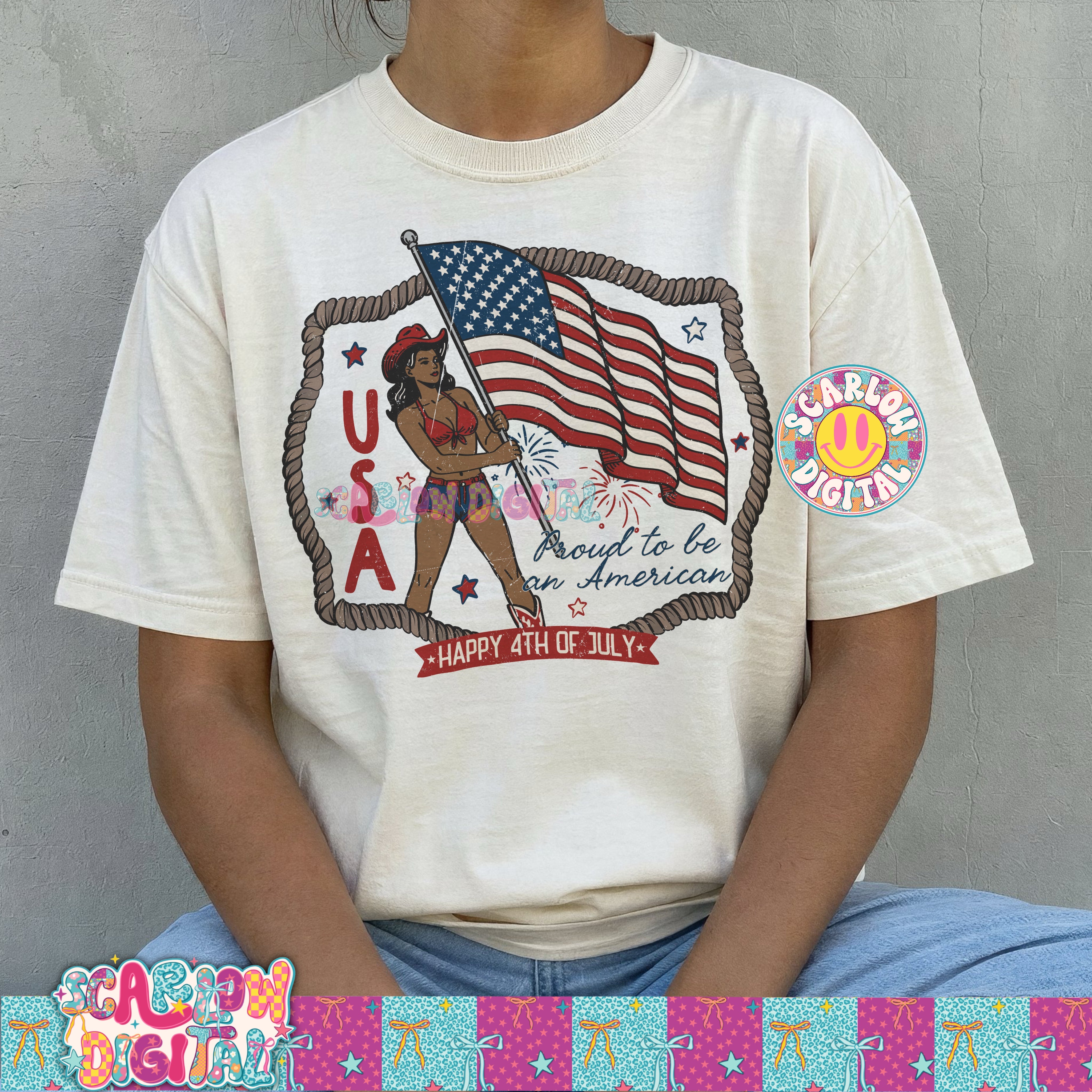 Proud to Be an American PNG Digital Design 4