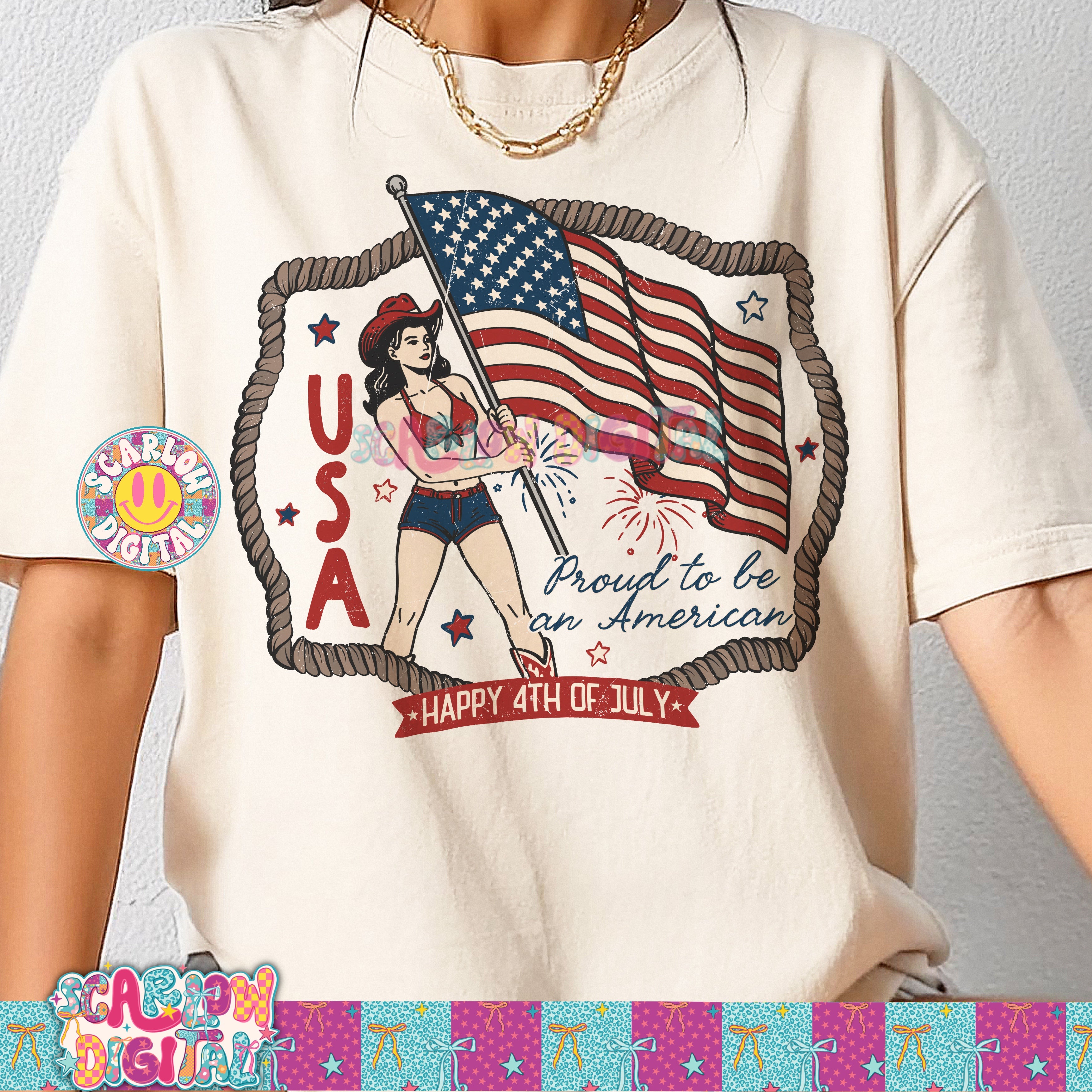 Proud to Be an American PNG Digital Design 5