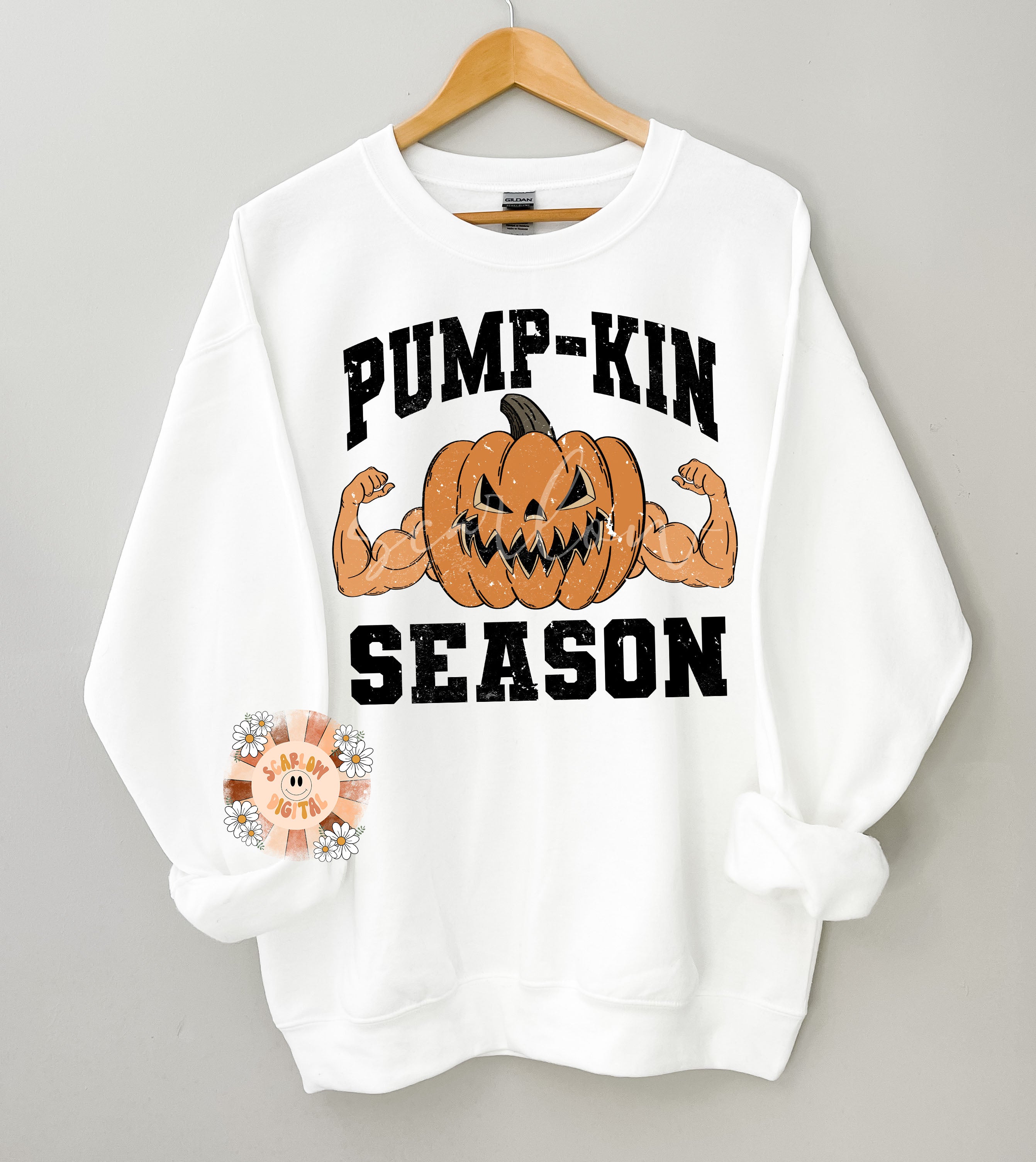 Pump Kin Season PNG-Halloween Sublimation Digital Design Download-gym png, png for men, mens halloween png, funny png, png for the gym 3