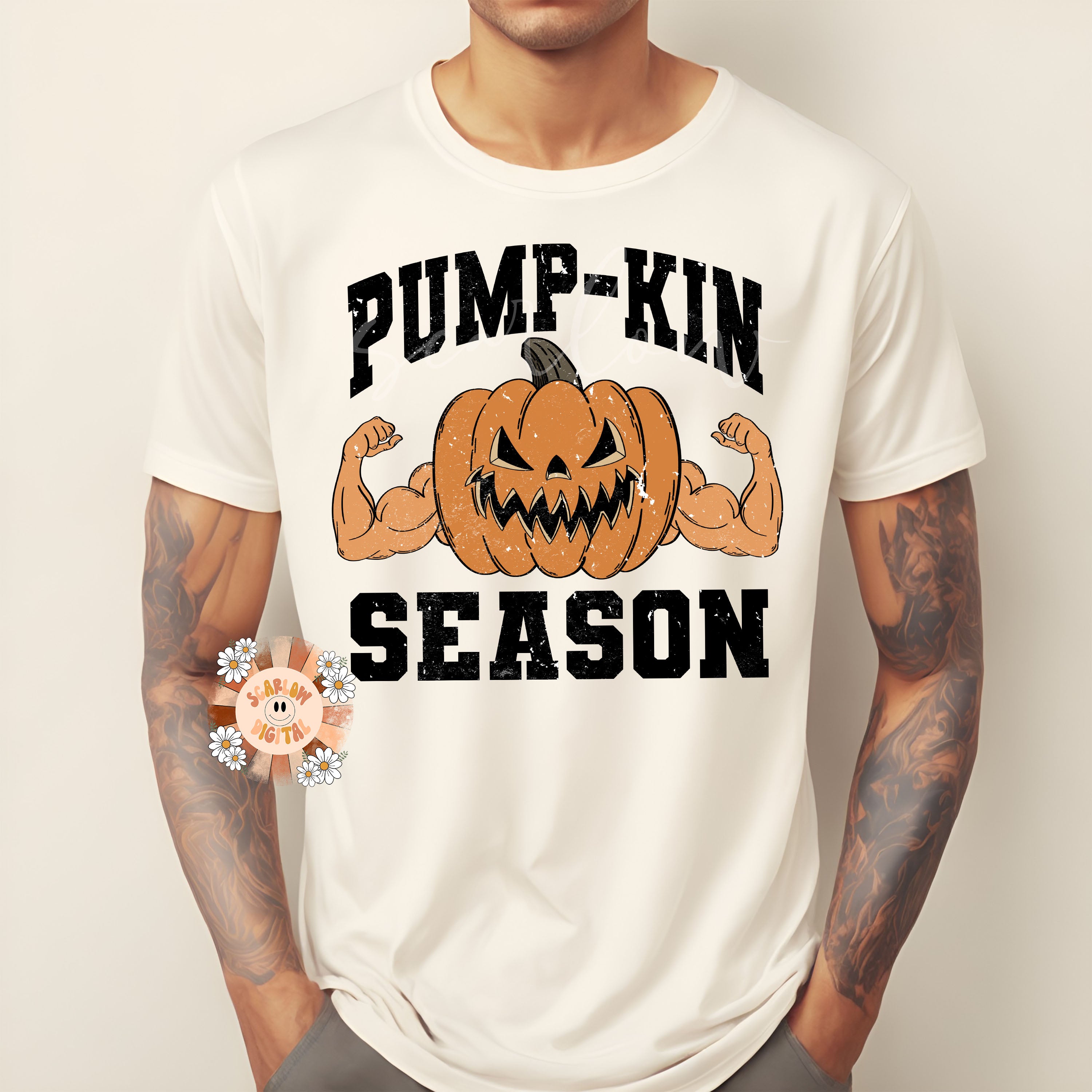 Pump Kin Season PNG-Halloween Sublimation Digital Design Download-gym png, png for men, mens halloween png, funny png, png for the gym 5
