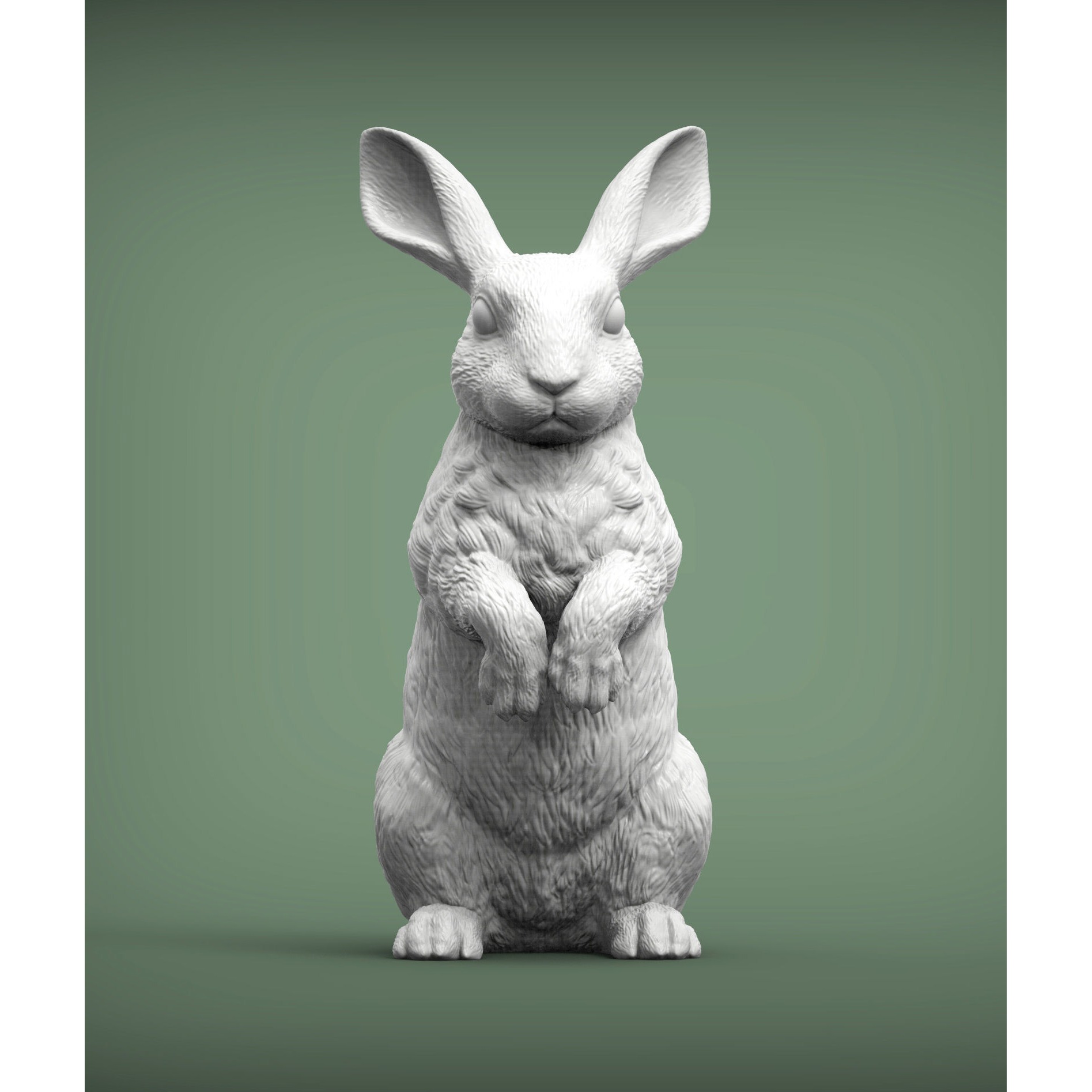 Rabbit bunny 3D print model 3