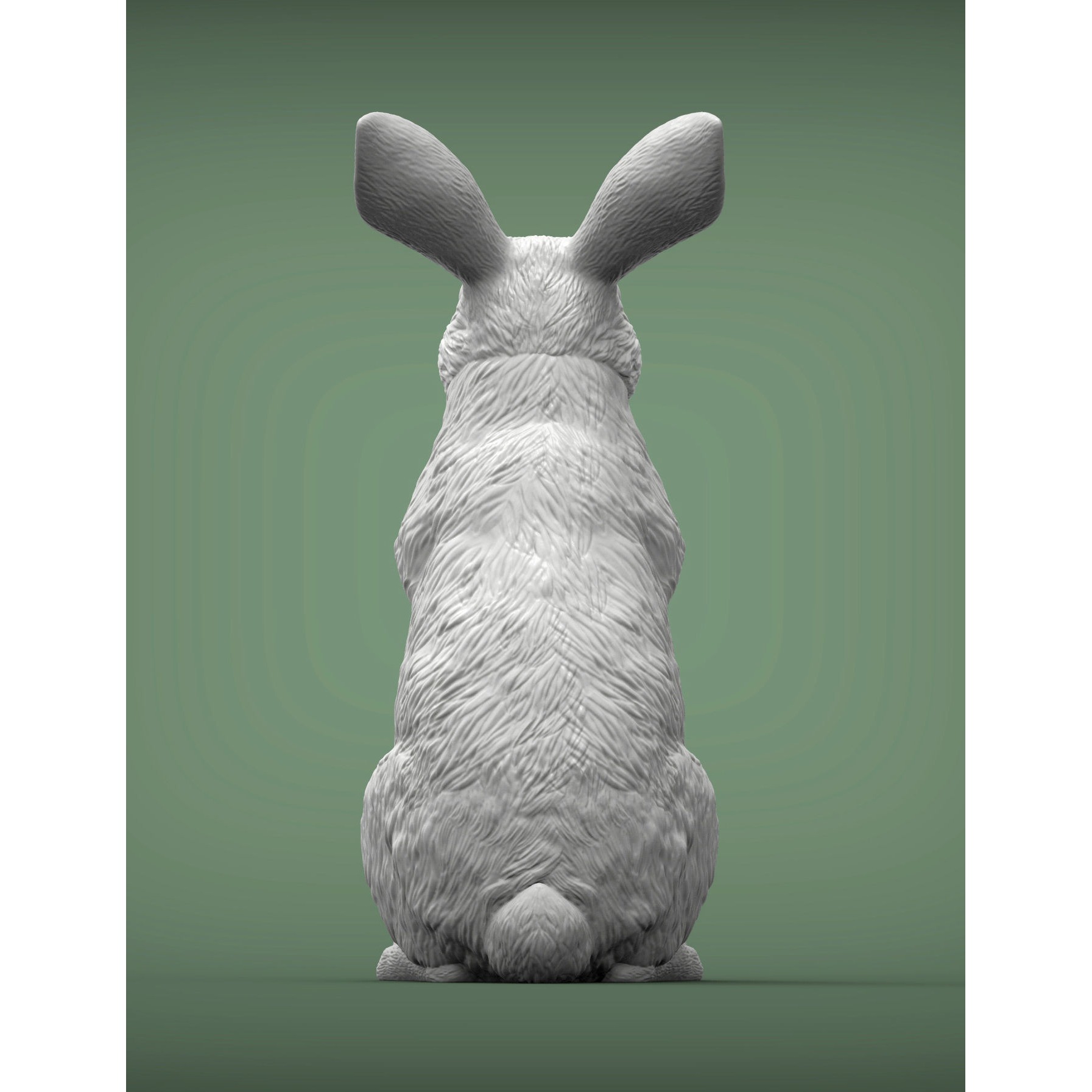 Rabbit bunny 3D print model 6