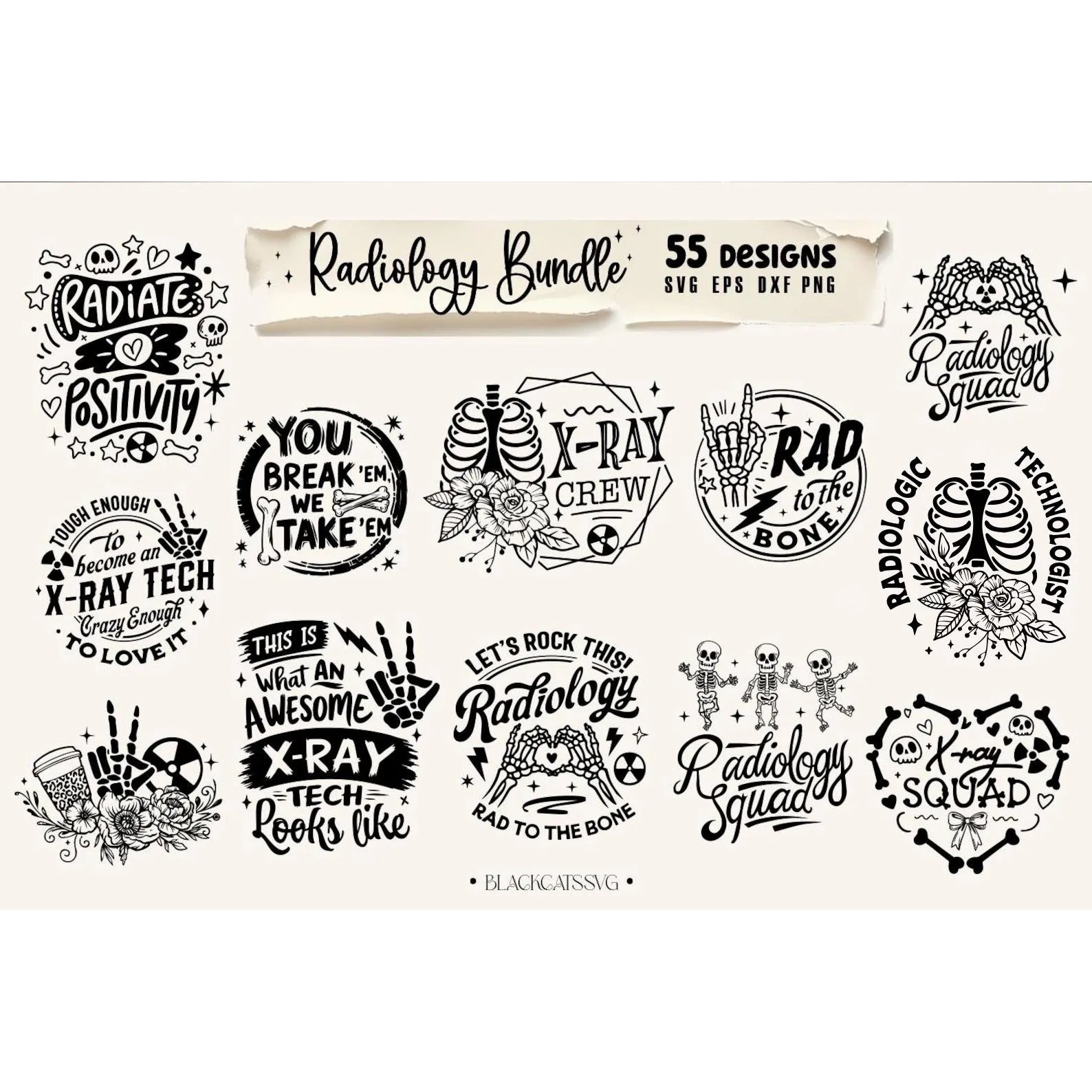 Radiology SVG 55 designs SVG, X-Ray svg, X-ray tech bunde 2