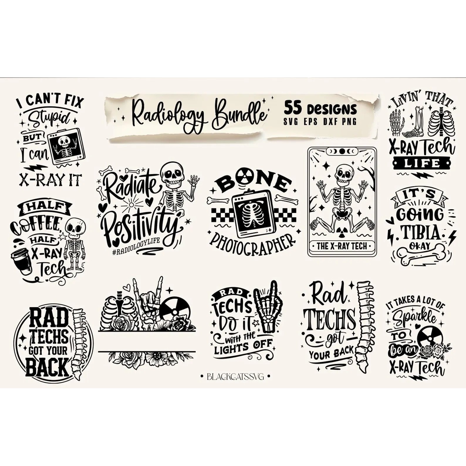 Radiology SVG 55 designs SVG, X-Ray svg, X-ray tech bunde 5