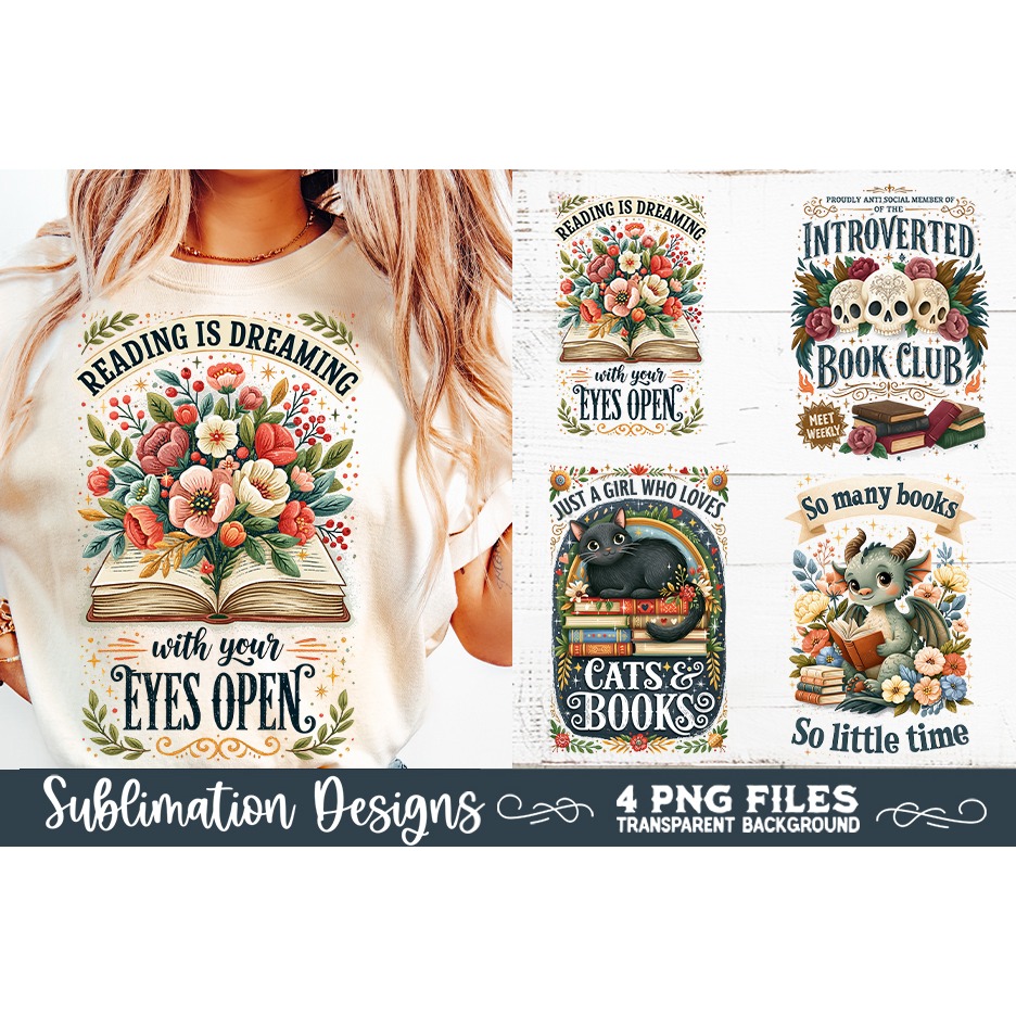 Reading Sublimation Bundle 60 Designs PNG 7