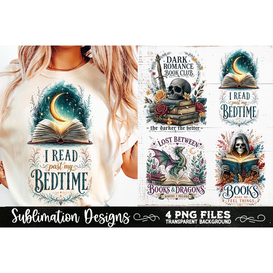 Reading sublimation PNG, Reading 4 PNG, Book Lover PNG