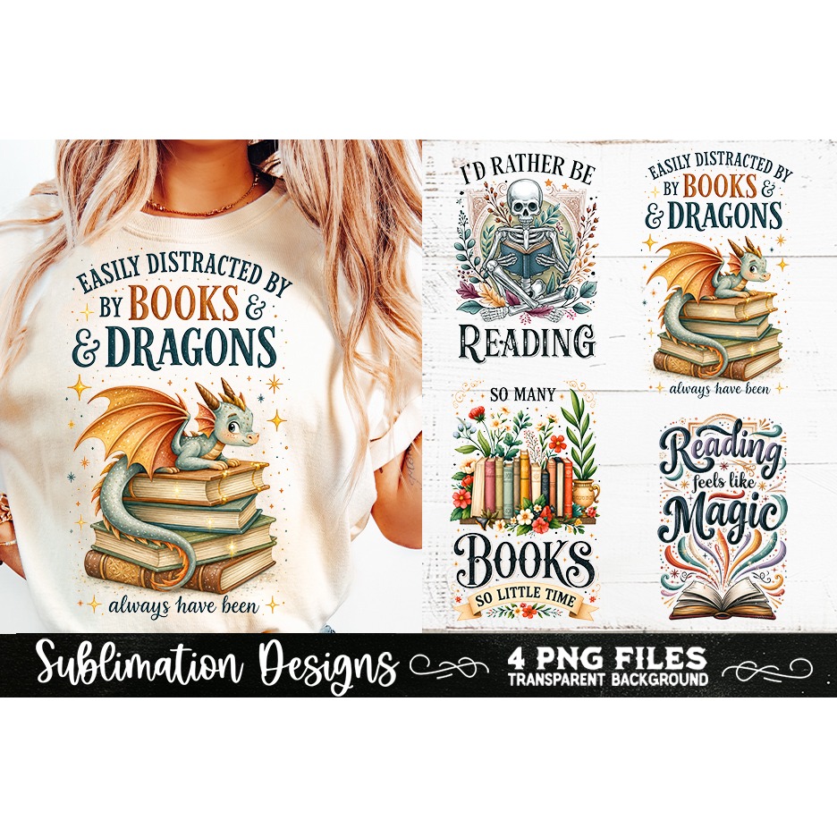 Reading sublimation PNG, Reading 4 PNG, Book Lover PNG (10) 4