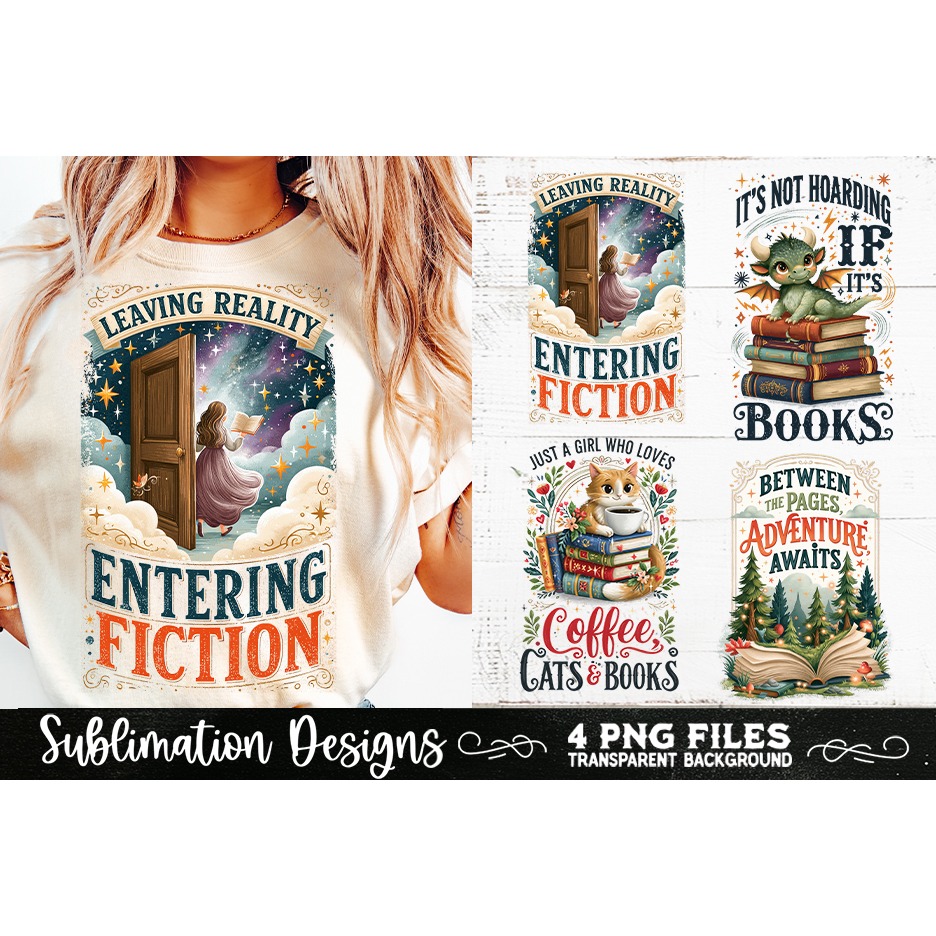 Reading sublimation PNG, Reading 4 PNG, Book Lover PNG (13)