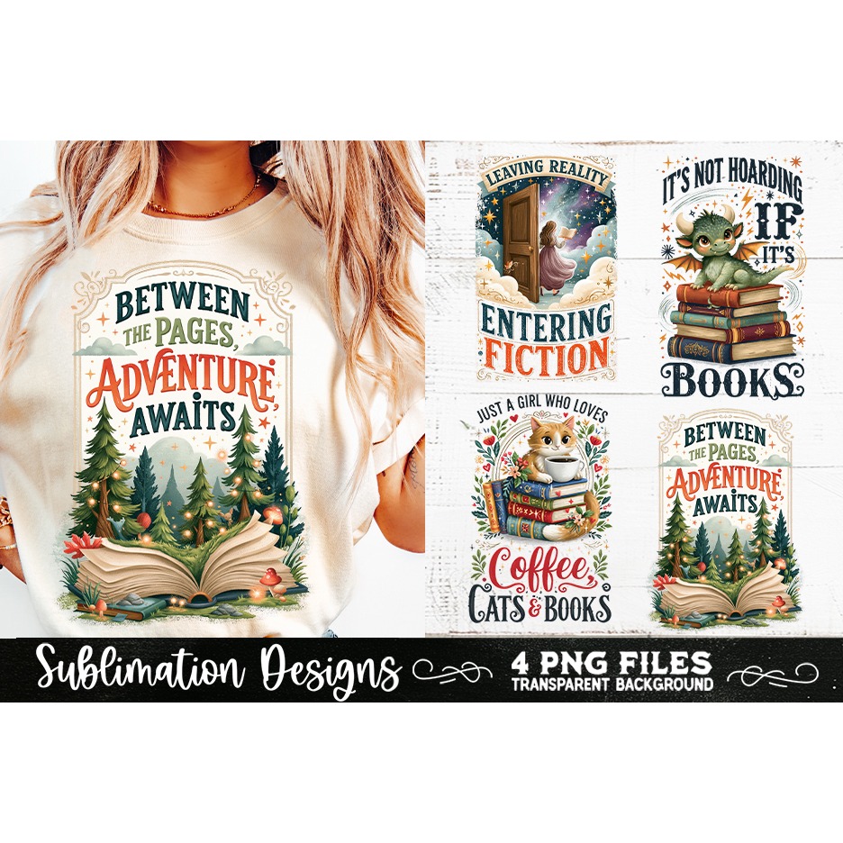Reading sublimation PNG, Reading 4 PNG, Book Lover PNG (13) 2