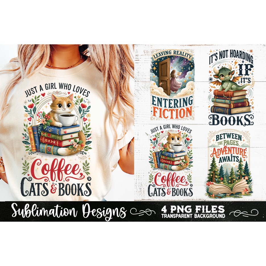 Reading sublimation PNG, Reading 4 PNG, Book Lover PNG (13) 4