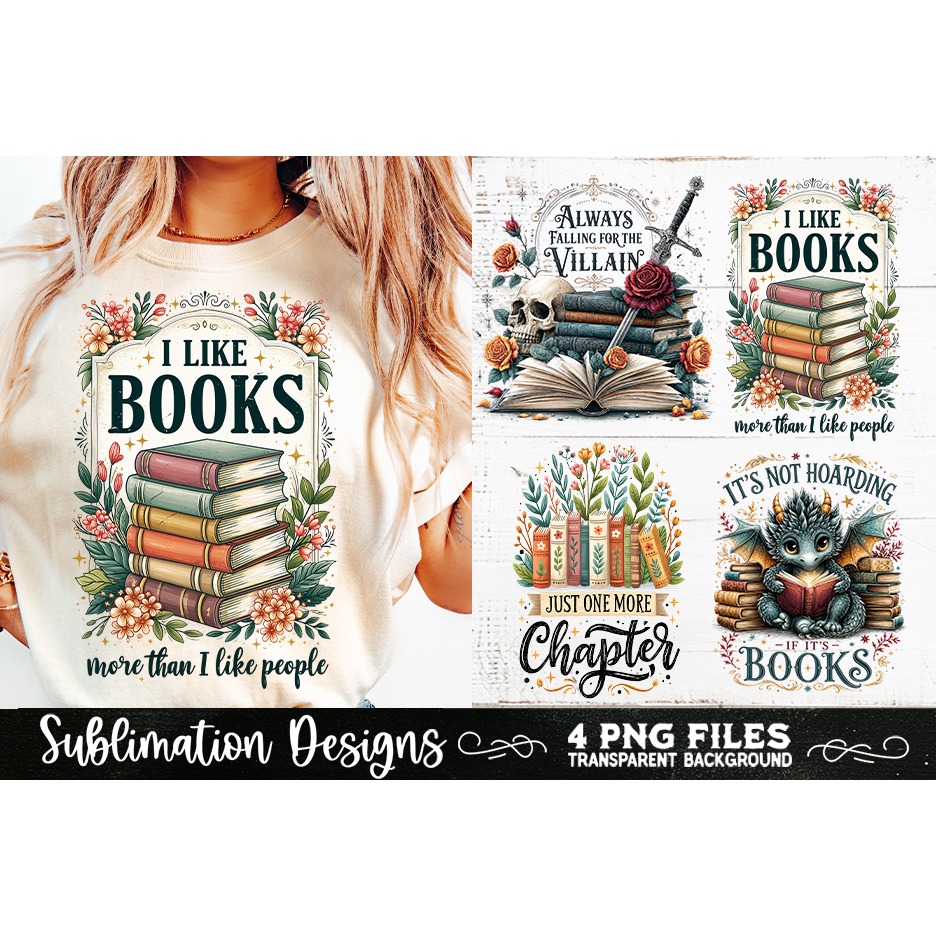 Reading sublimation PNG, Reading 4 PNG, Book Lover PNG (3) 2