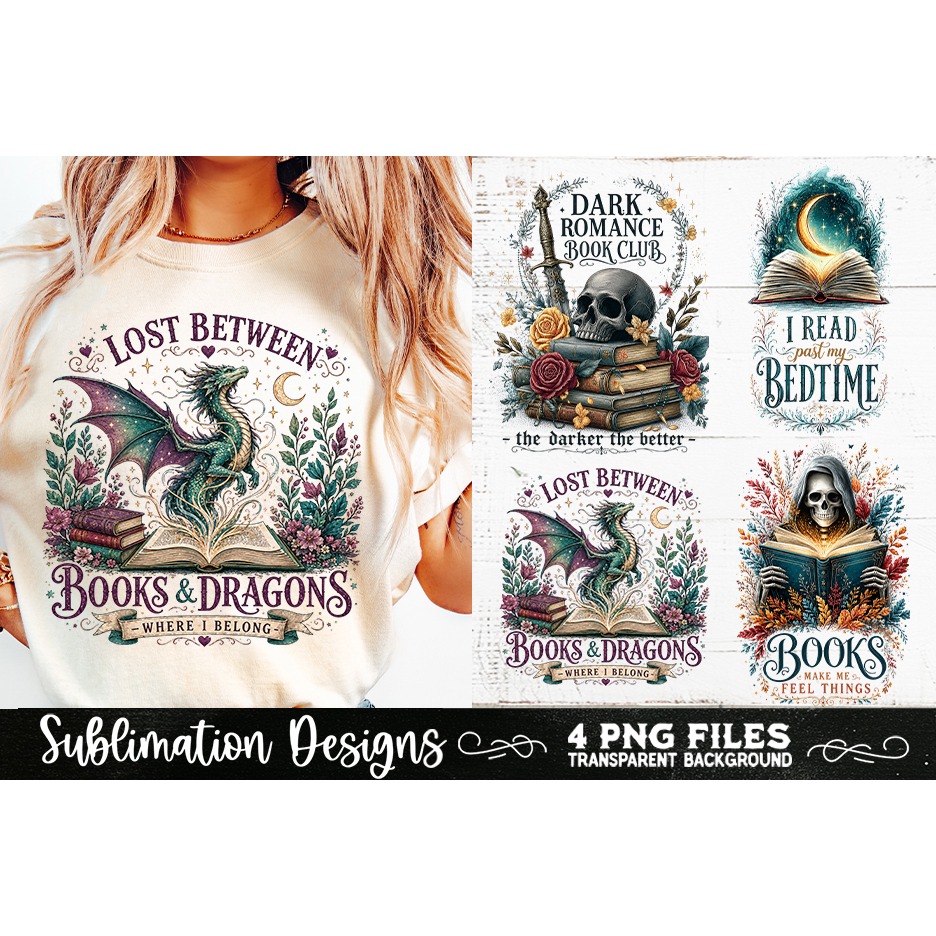 Reading sublimation PNG, Reading 4 PNG, Book Lover PNG 4