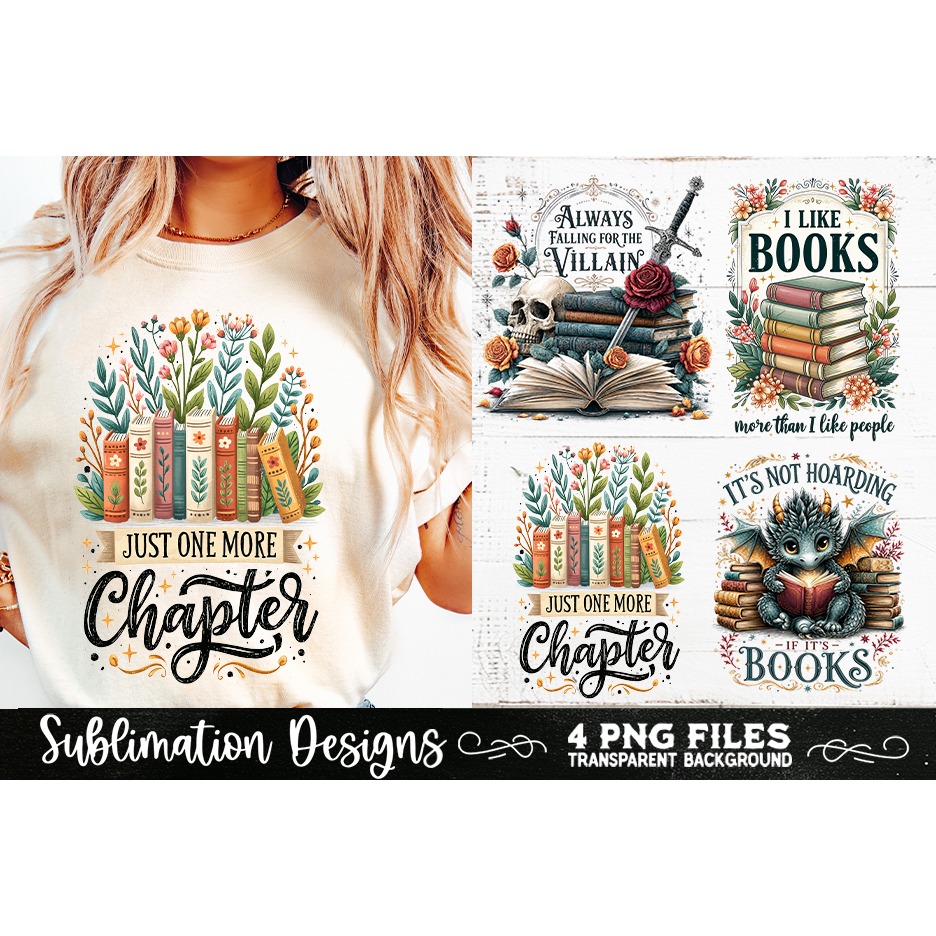 Reading sublimation PNG, Reading 4 PNG, Book Lover PNG (3) 3