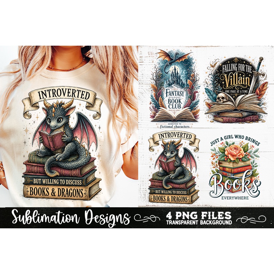 Reading sublimation PNG, Reading 4 PNG, Book Lover PNG (4) 3