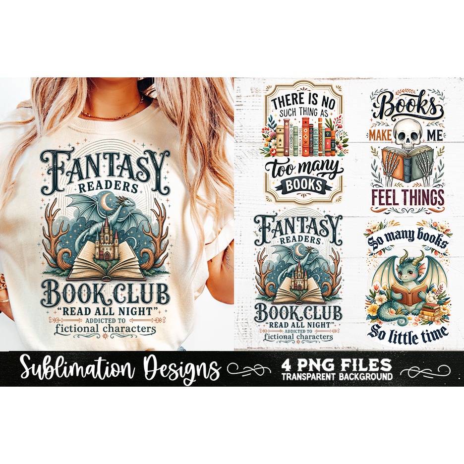Reading sublimation PNG, Reading 4 PNG, Book Lover PNG (6) 3