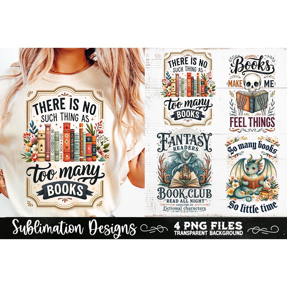 Reading sublimation PNG, Reading 4 PNG, Book Lover PNG (6) 5