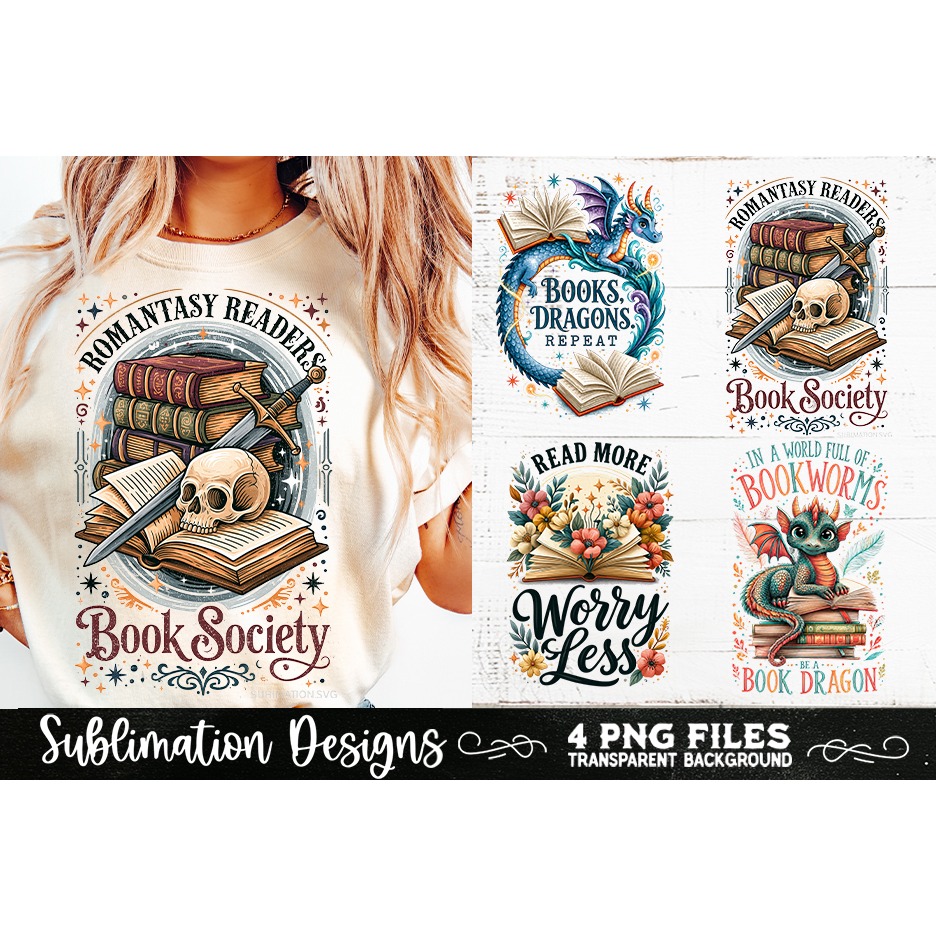 Reading sublimation PNG, Reading 4 PNG, Book Lover PNG (7)