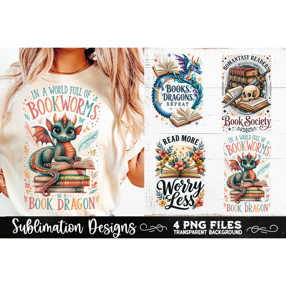 Reading sublimation PNG, Reading 4 PNG, Book Lover PNG (7) 4