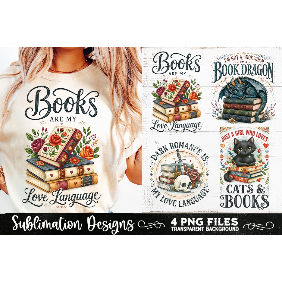 Reading sublimation PNG, Reading 4 PNG, Book Lover PNG (8) 4