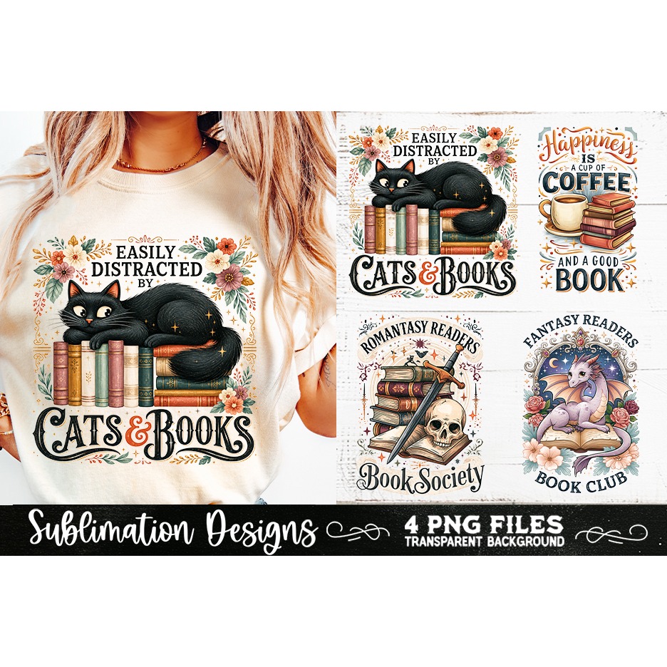 Reading sublimation PNG, Reading 4 PNG, Book Lover PNG (9) 2