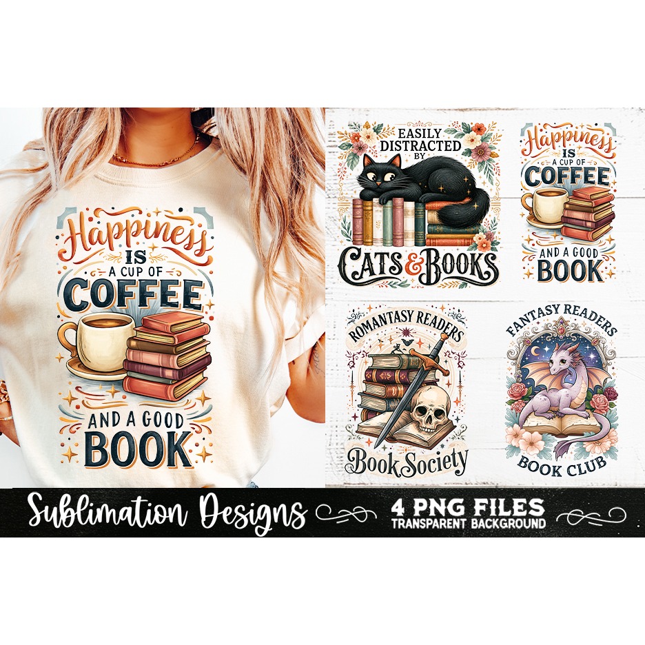Reading sublimation PNG, Reading 4 PNG, Book Lover PNG (9) 3