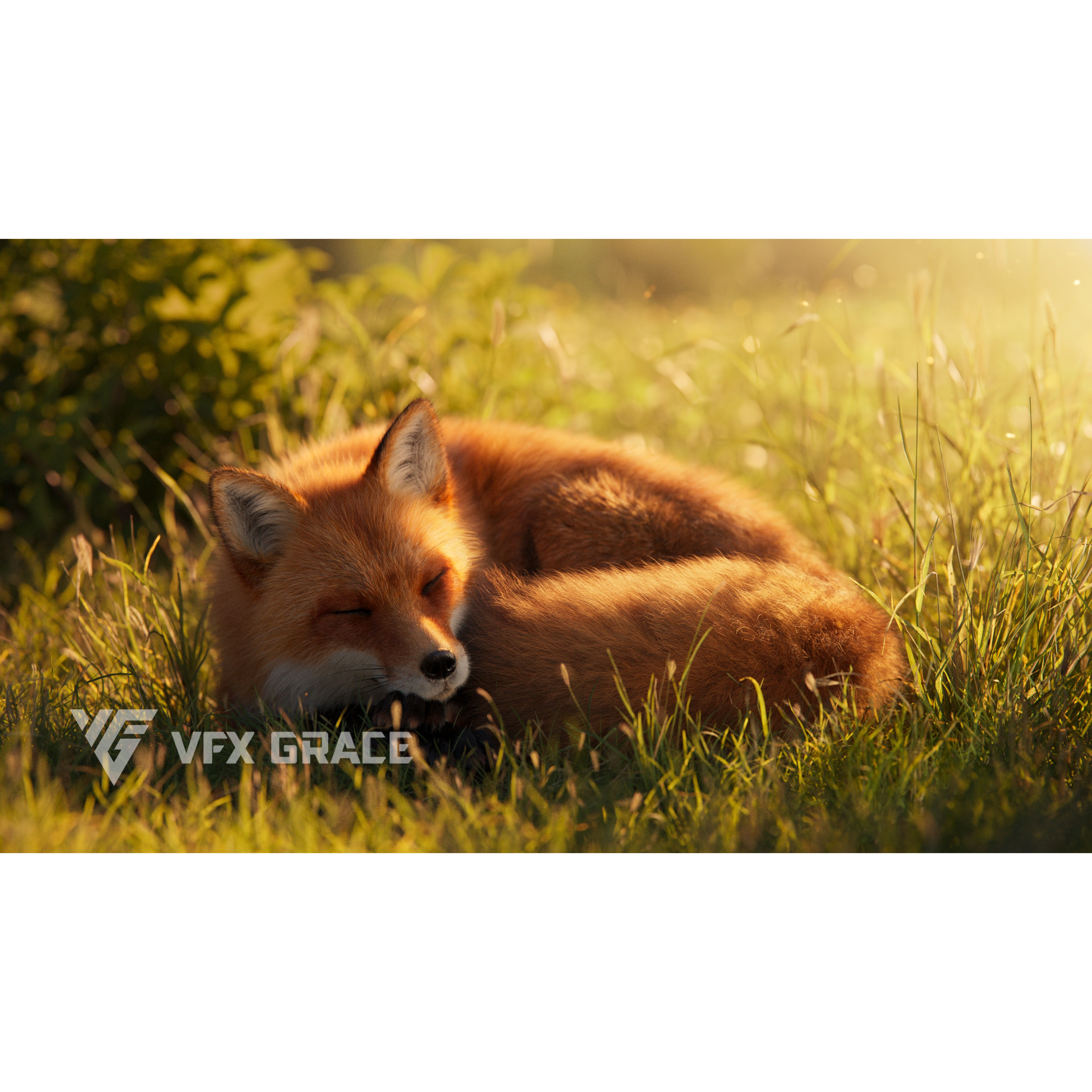 Red Fox Animation VFX Grace 3D model 3