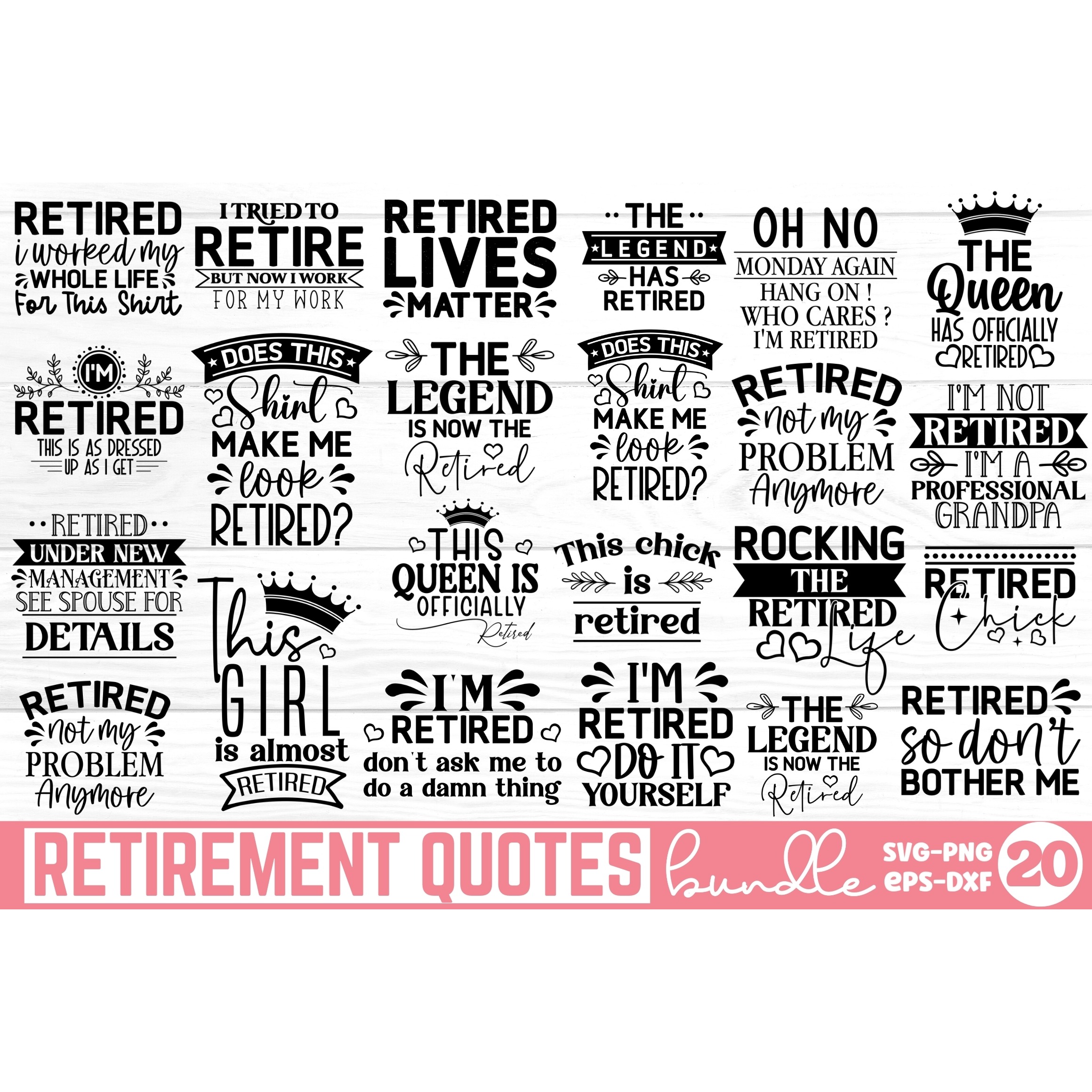 Retired SVG Designs Bundle