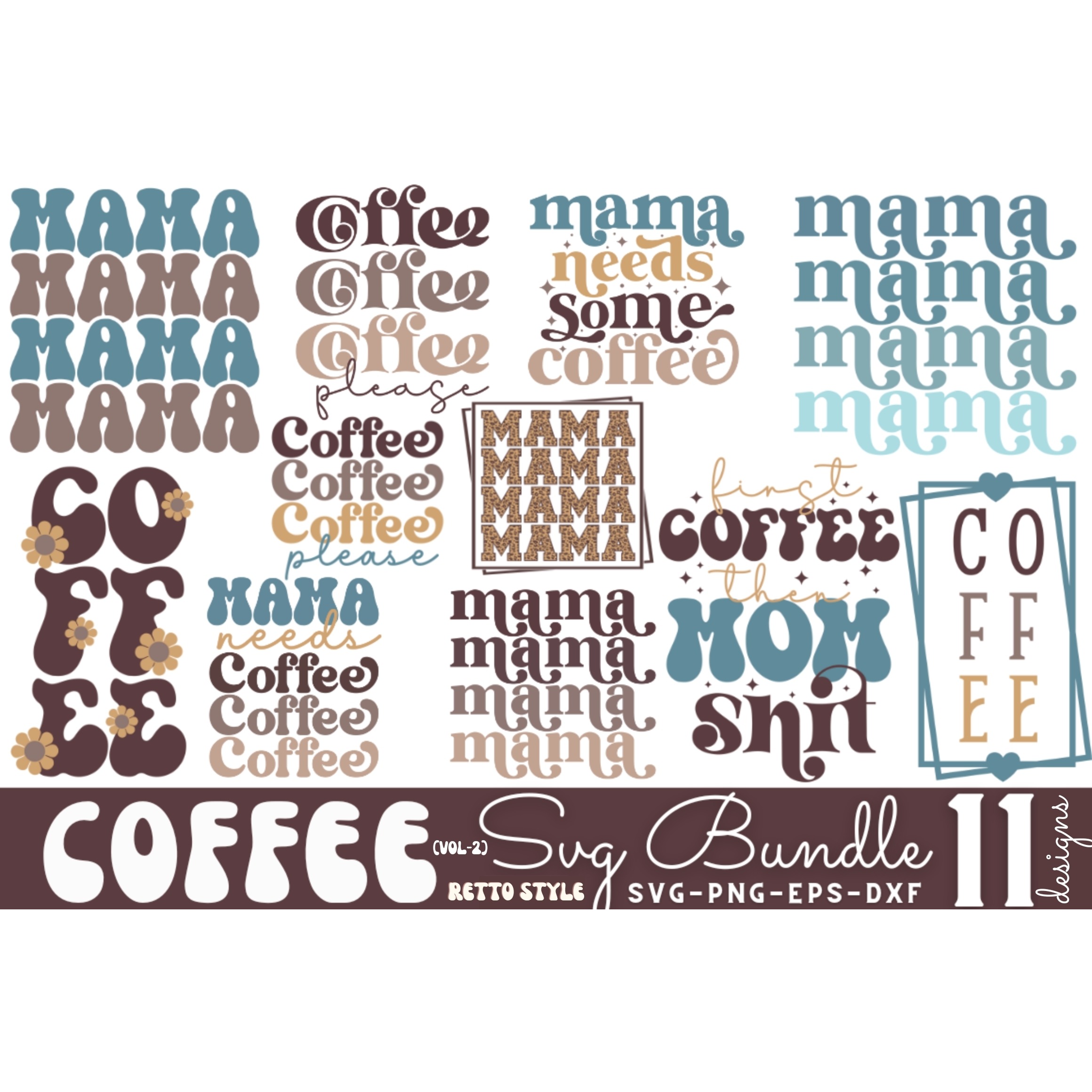 Retro Coffee SVG Bundle