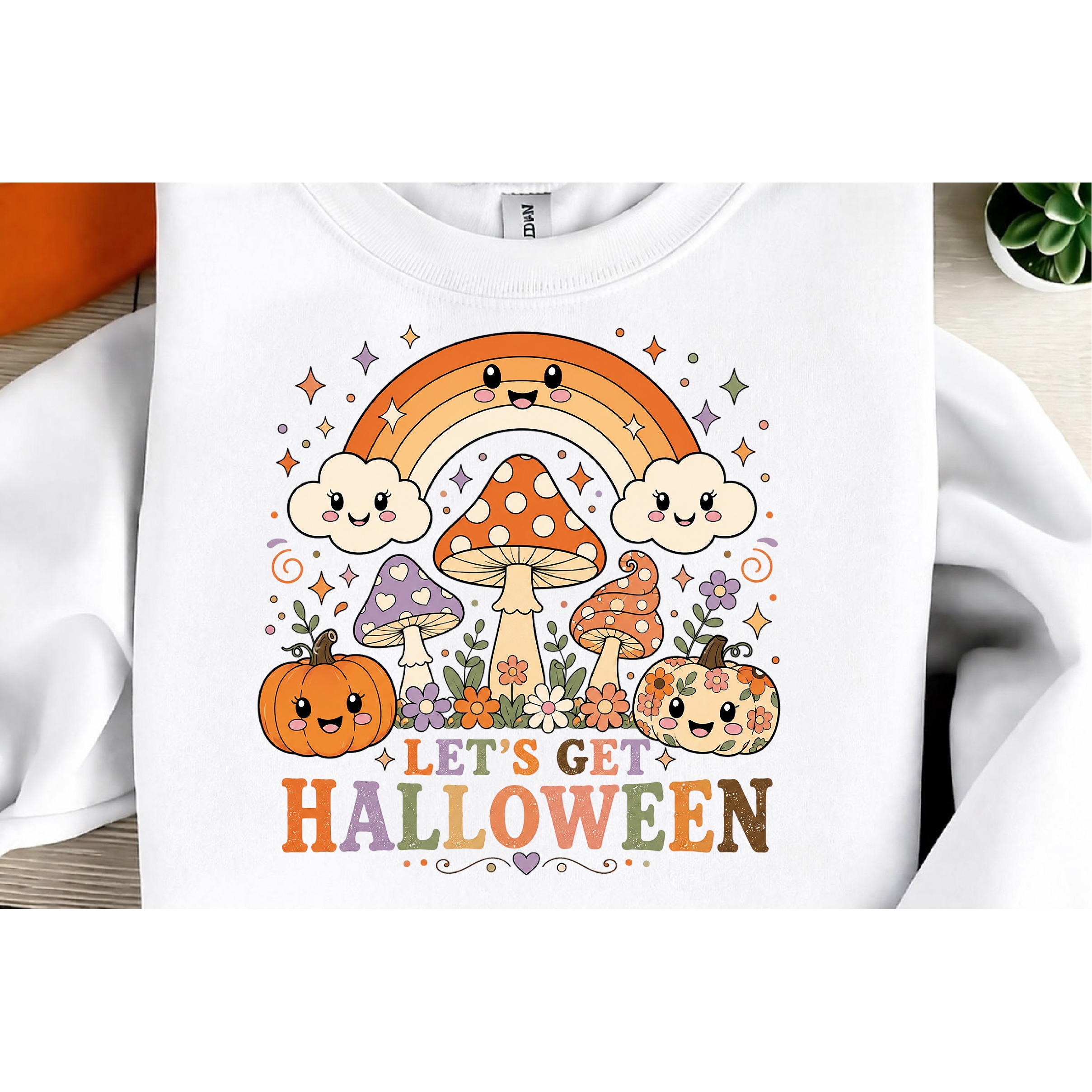 Retro Halloween Sublimation PNG, Ghost Pumpkin Designs (2) 2