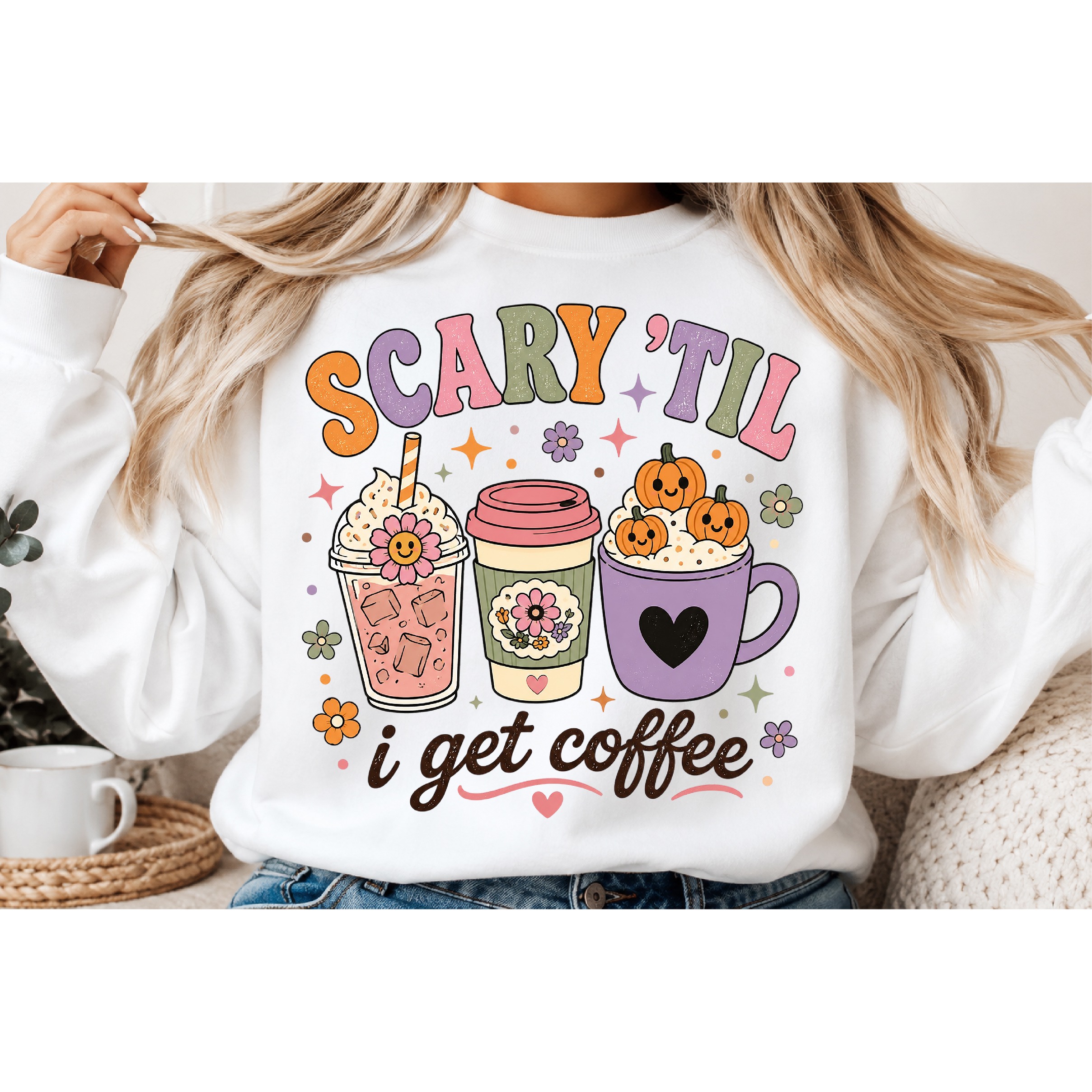 Retro Halloween Sublimation PNG, Ghost Pumpkin Designs (3) 3