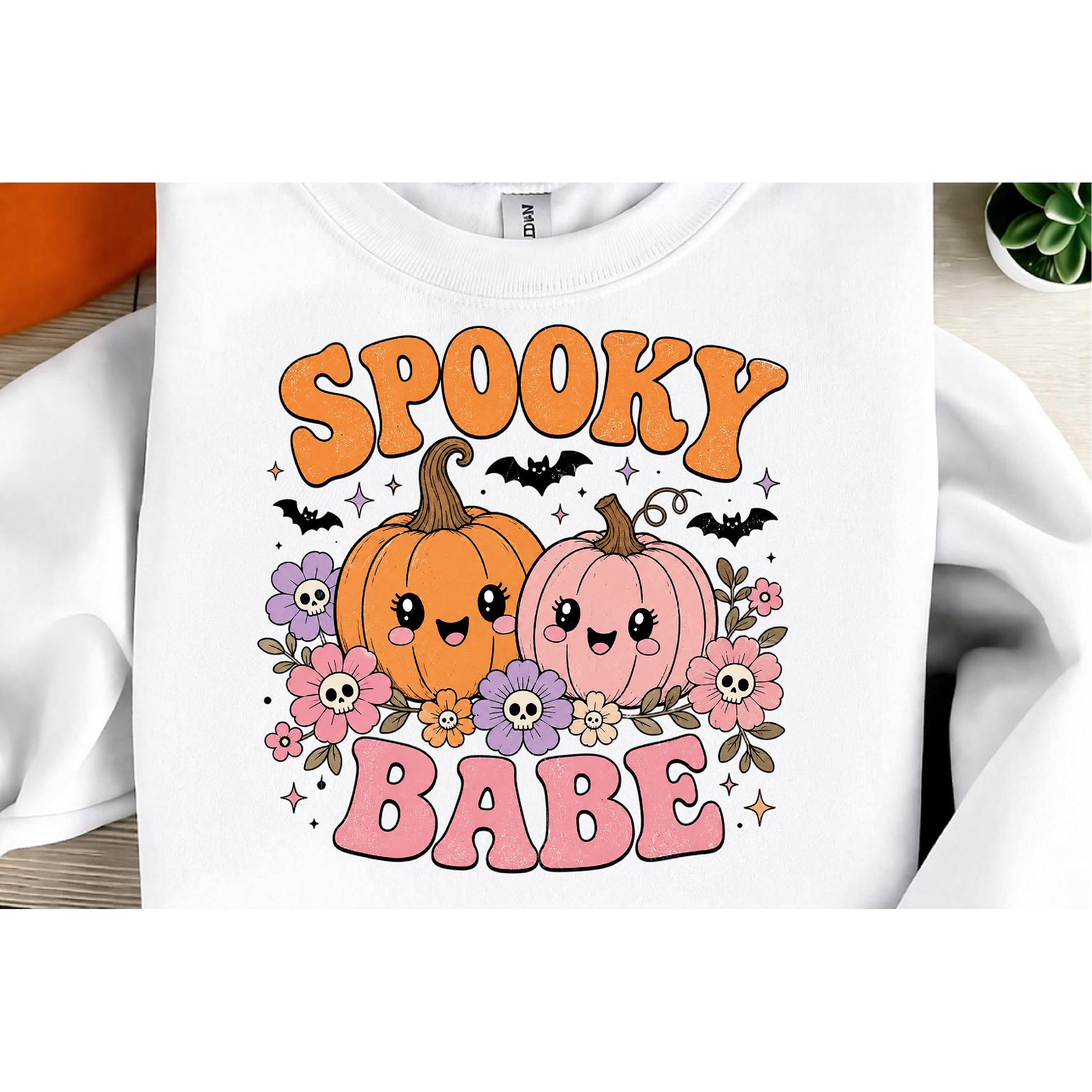 Retro Halloween Sublimation PNG, Ghost Pumpkin Designs (8) 2