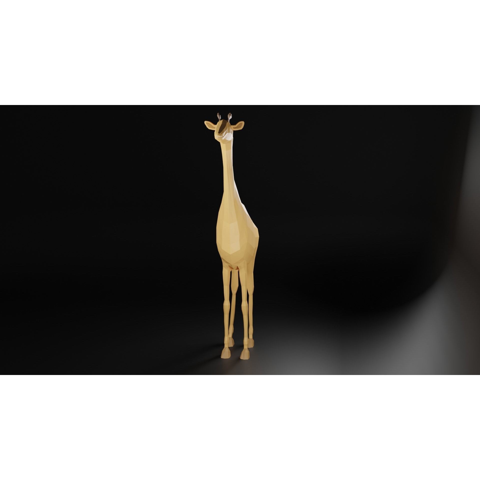Rigged Giraffe Free low-poly 3D model 3