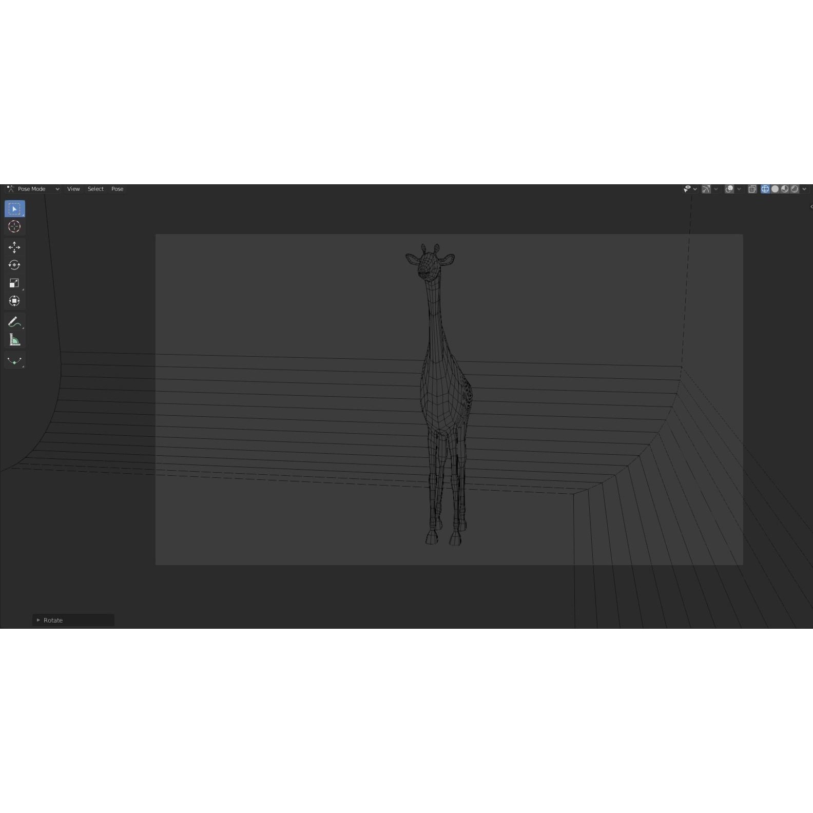Rigged Giraffe Free low-poly 3D model 4