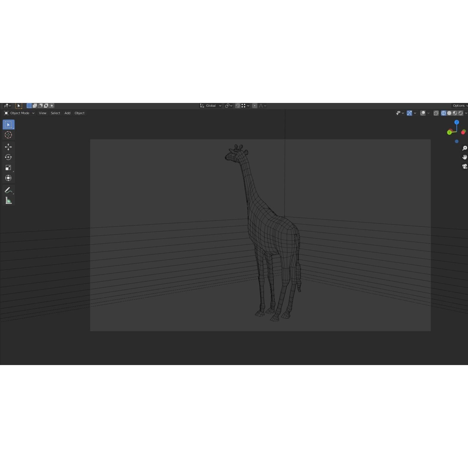 Rigged Giraffe Free low-poly 3D model 8