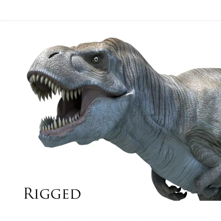 Rigged Trex shep Free 3D model