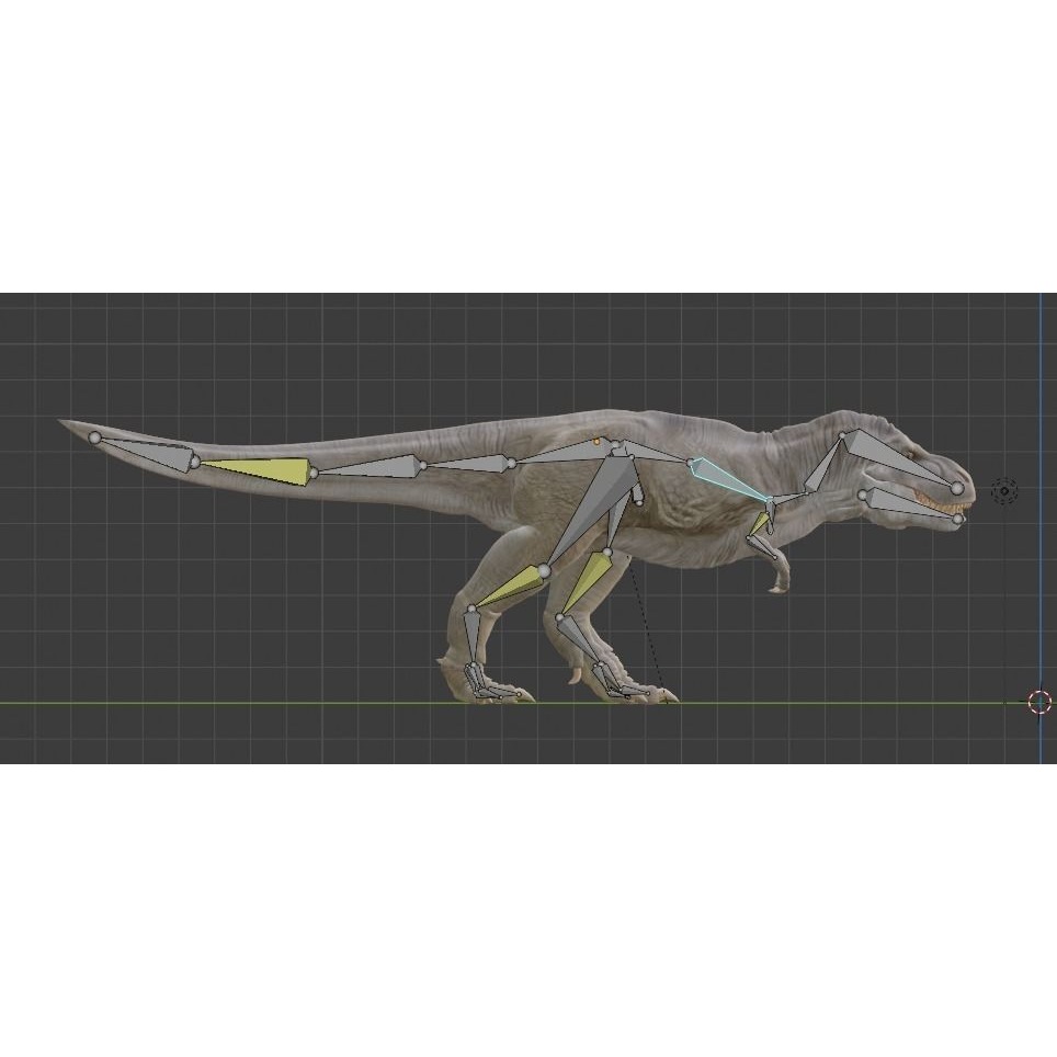 Rigged Trex shep Free 3D model 2