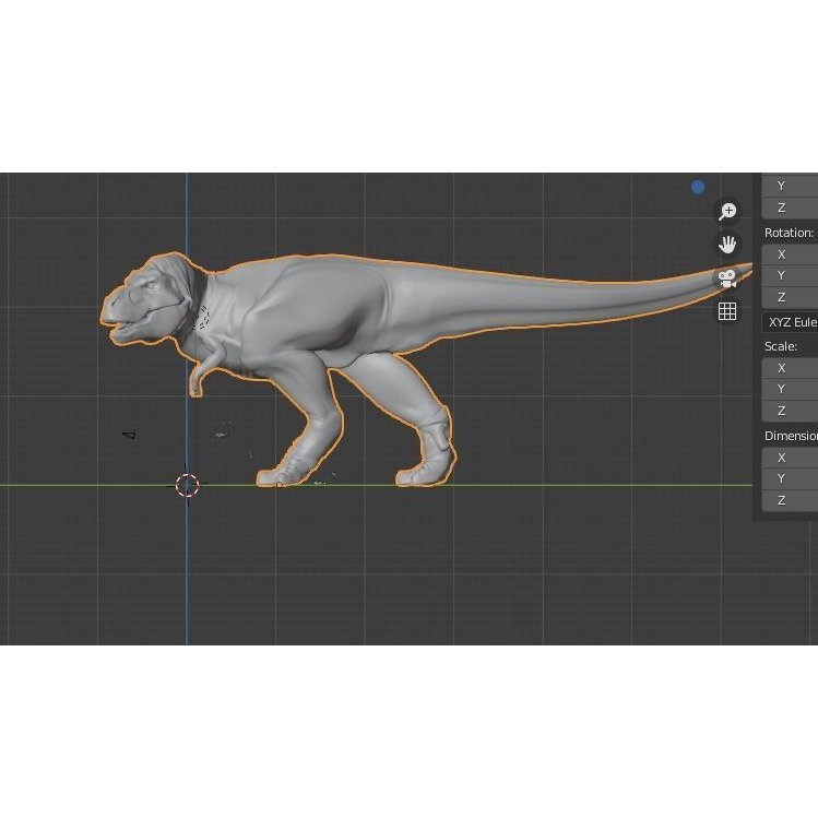 Rigged Trex shep Free 3D model 7