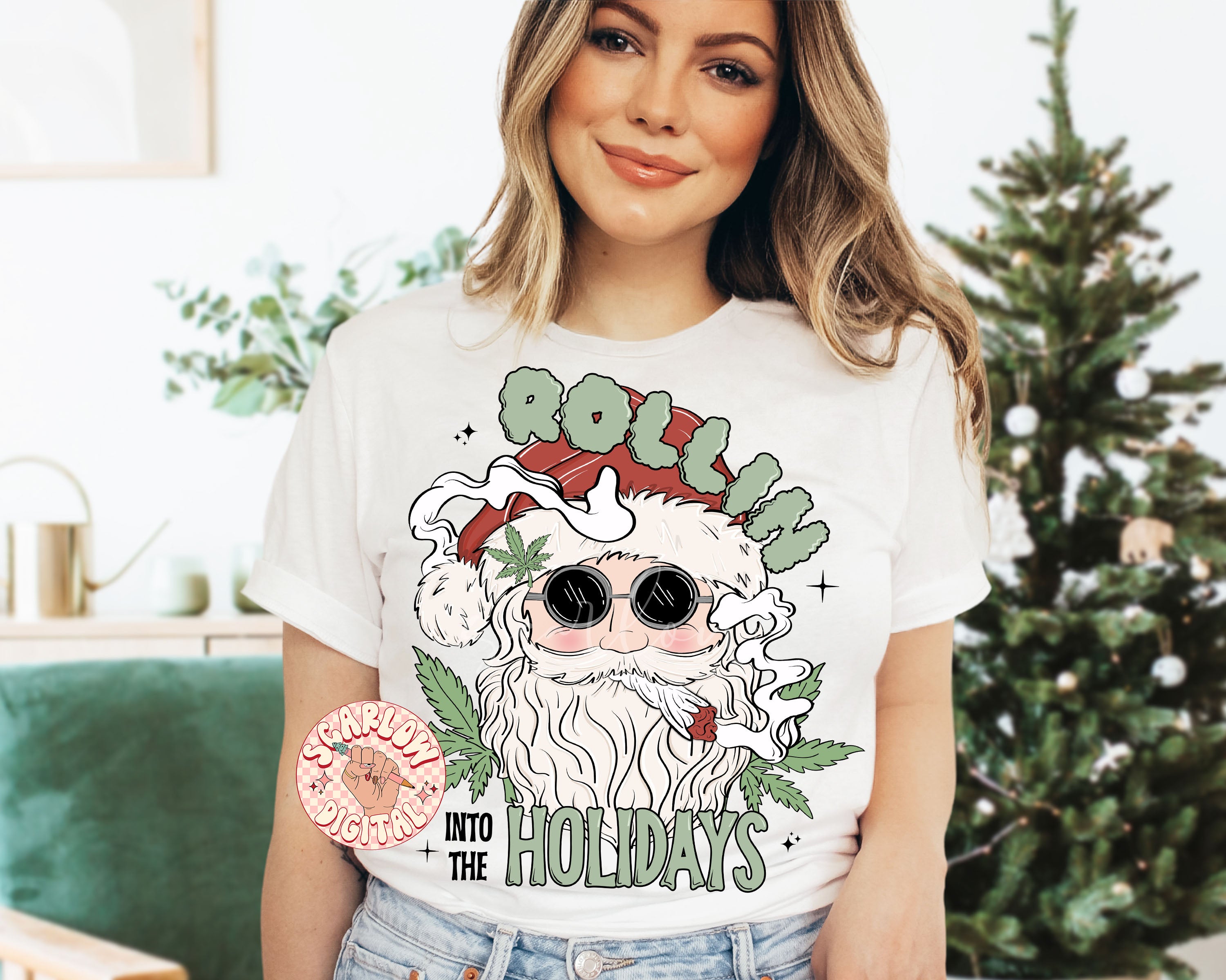 Rollin into the Holidays PNG Digital Design 2