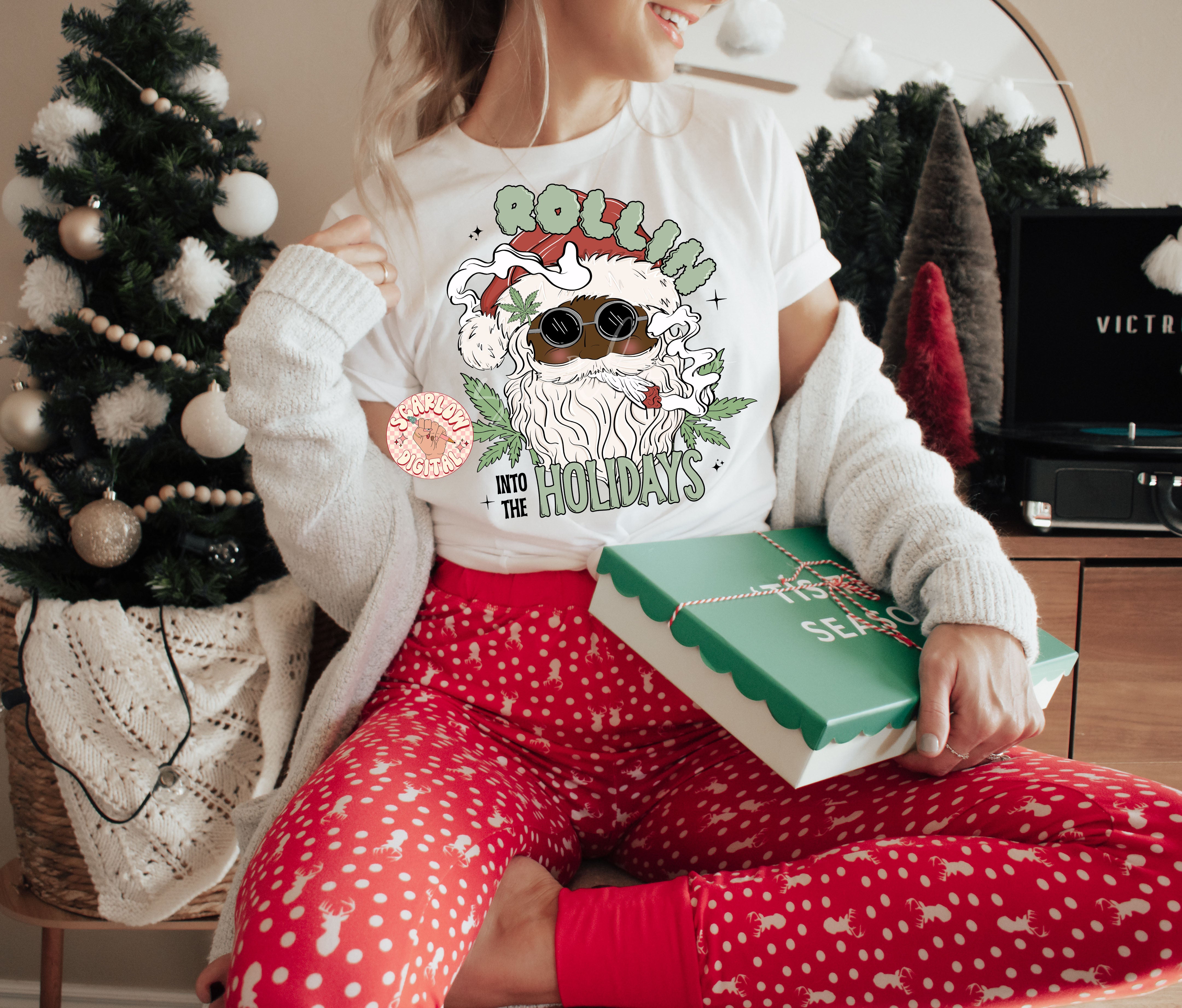 Rollin into the Holidays PNG Digital Design 4