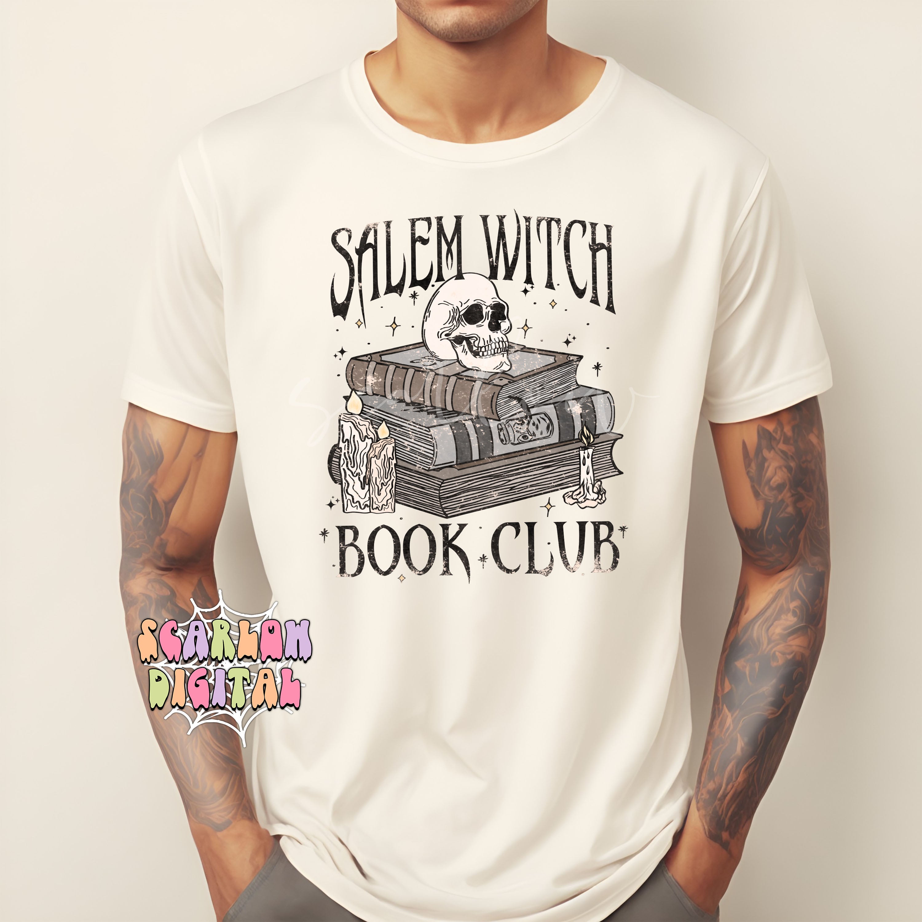 Salem Witch Book Club PNG Digital Design 2