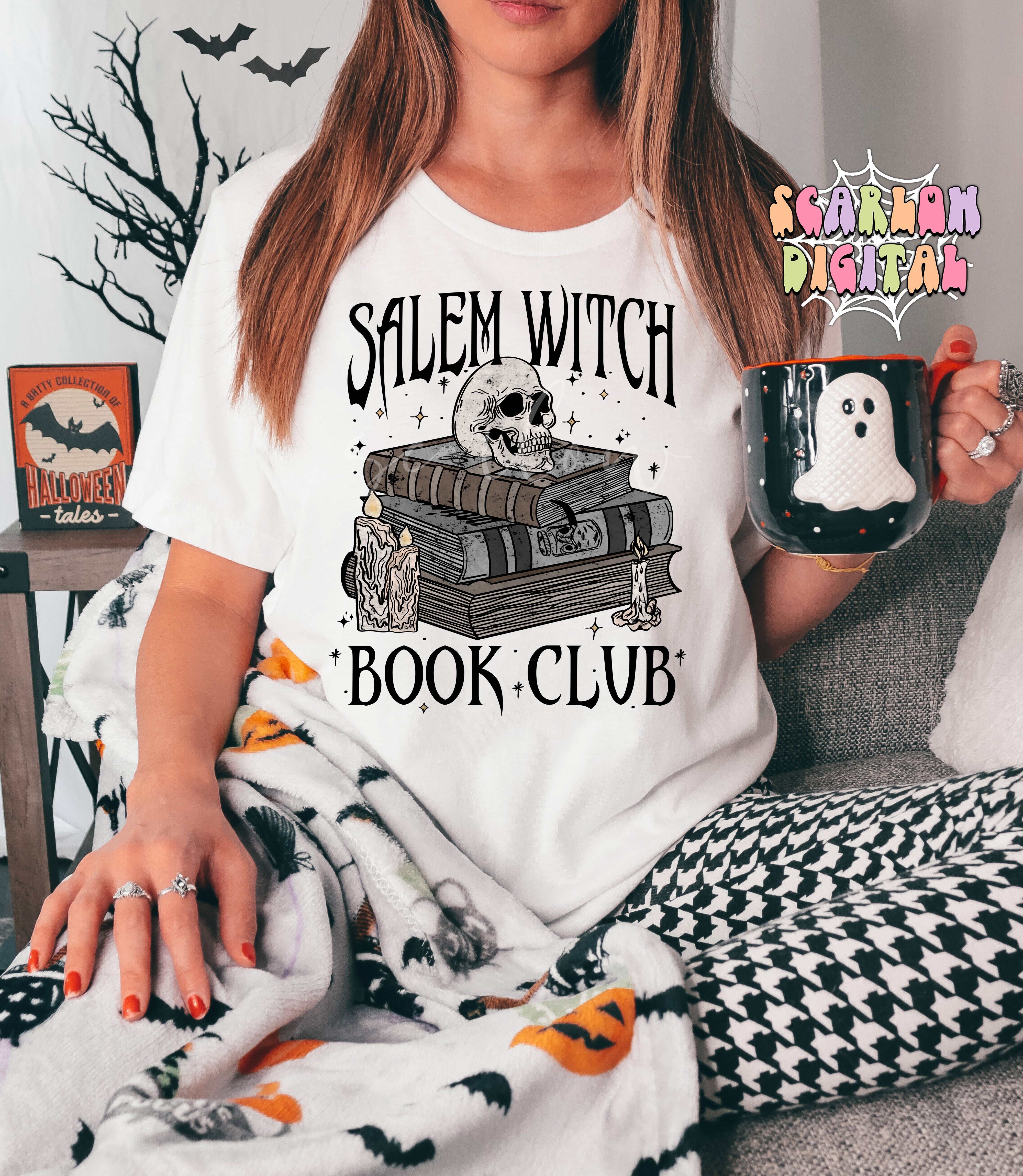 Salem Witch Book Club PNG Digital Design 4