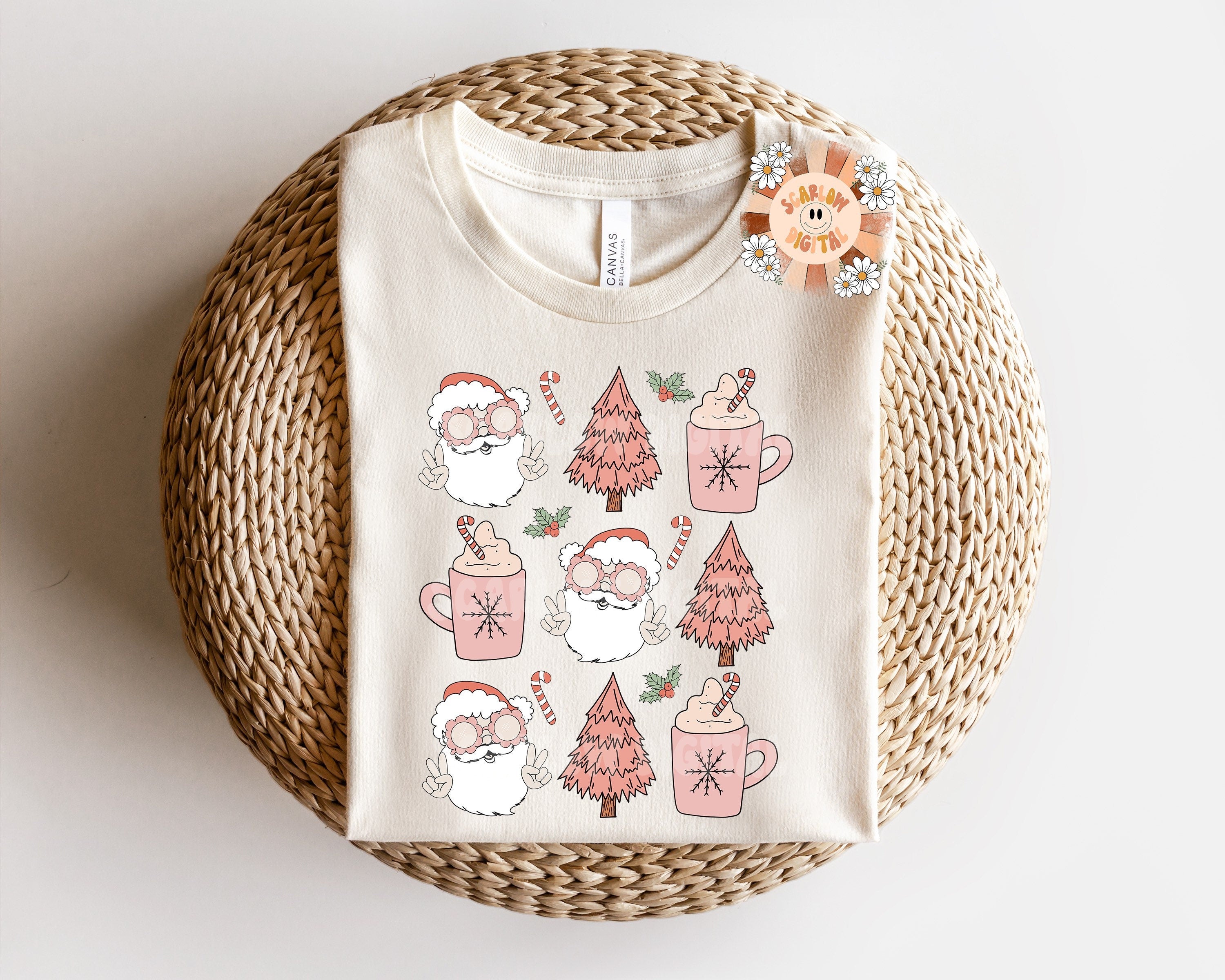 Santa Claus Doodles PNG Digital Design 2