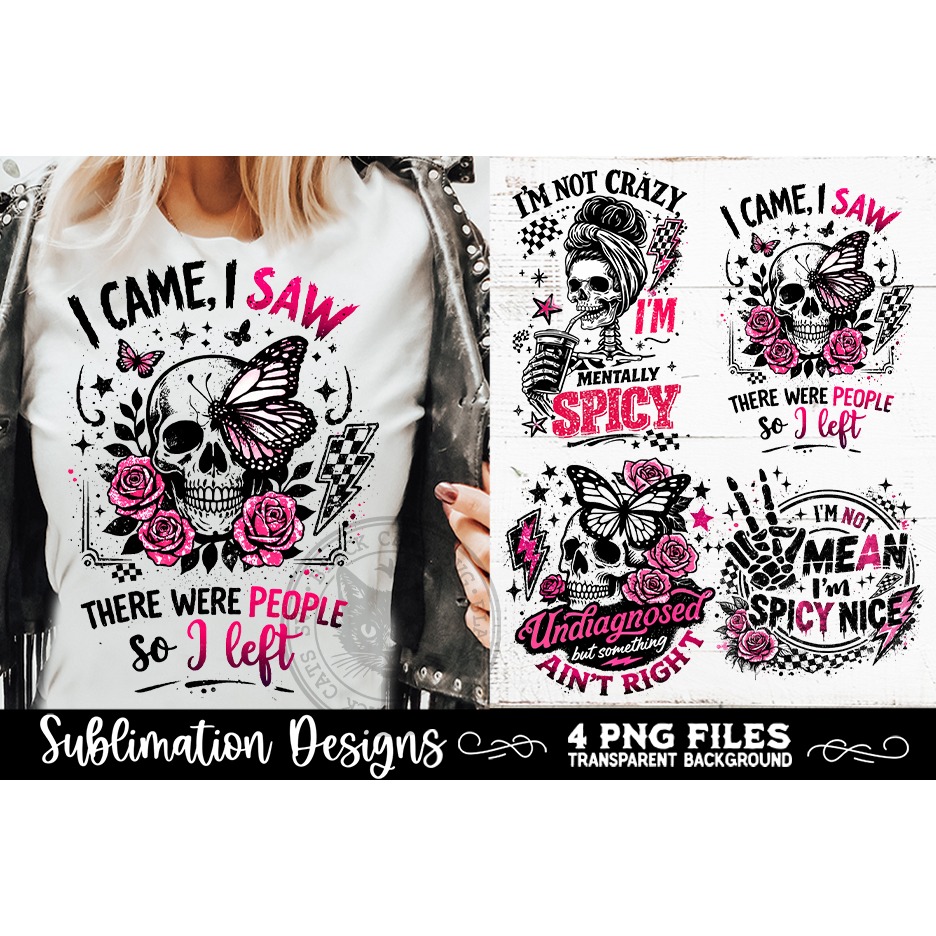 Sarcastic PNG Funny Sublimation 4 Designs 2