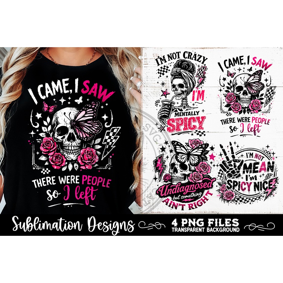 Sarcastic PNG Funny Sublimation 4 Designs 3