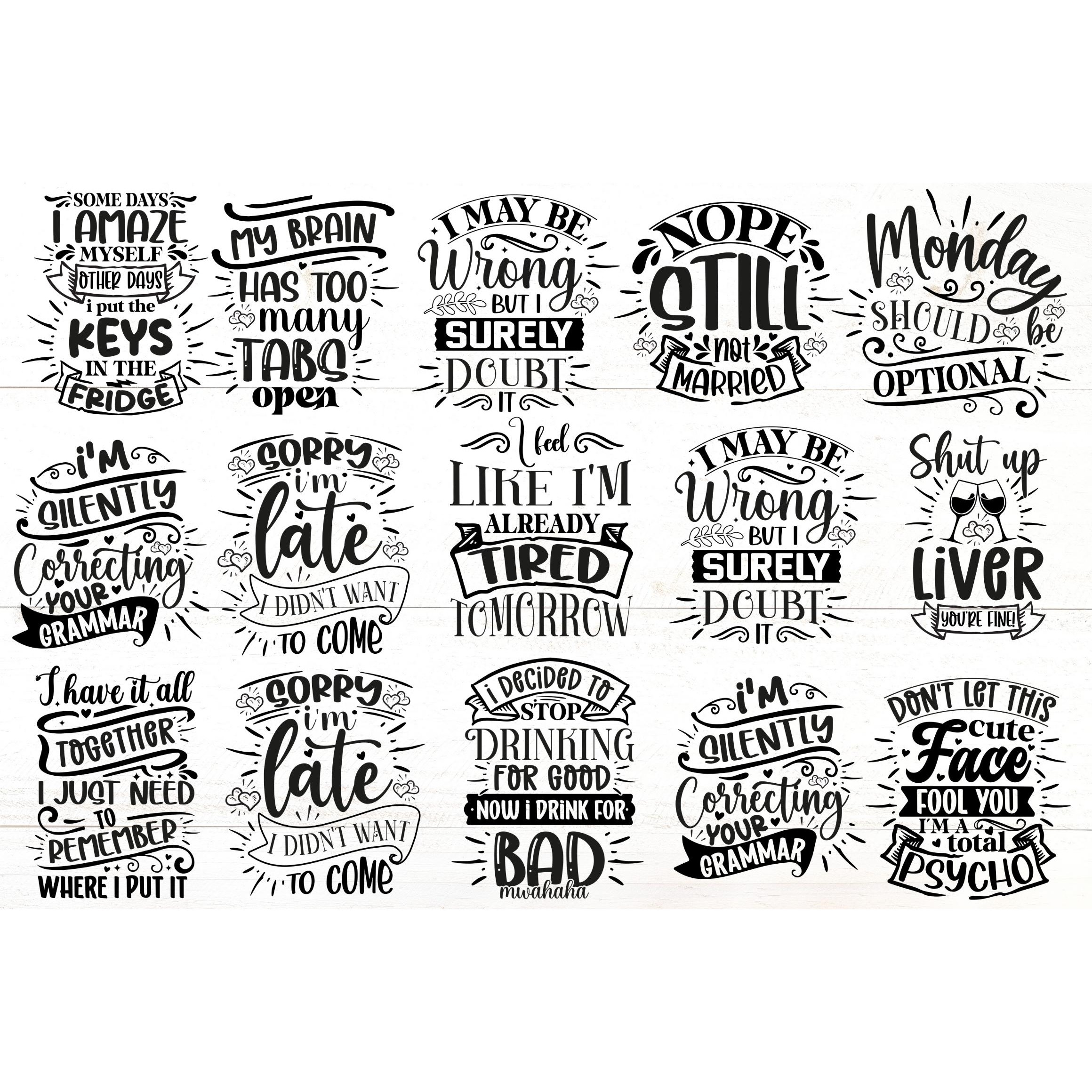 Sarcastic SVG Bundle (2) 2