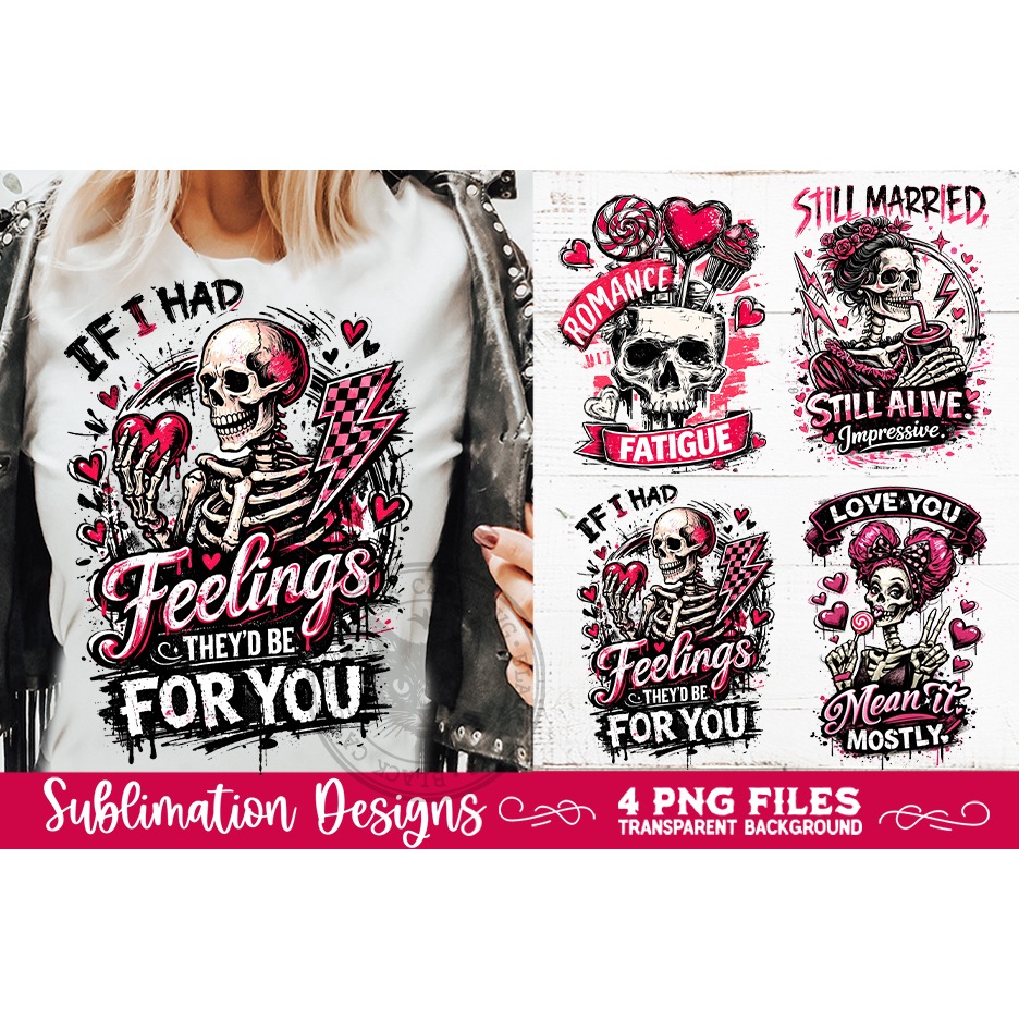 Sarcastic Valentine PNG Funny Sublimation 4 Designs 2